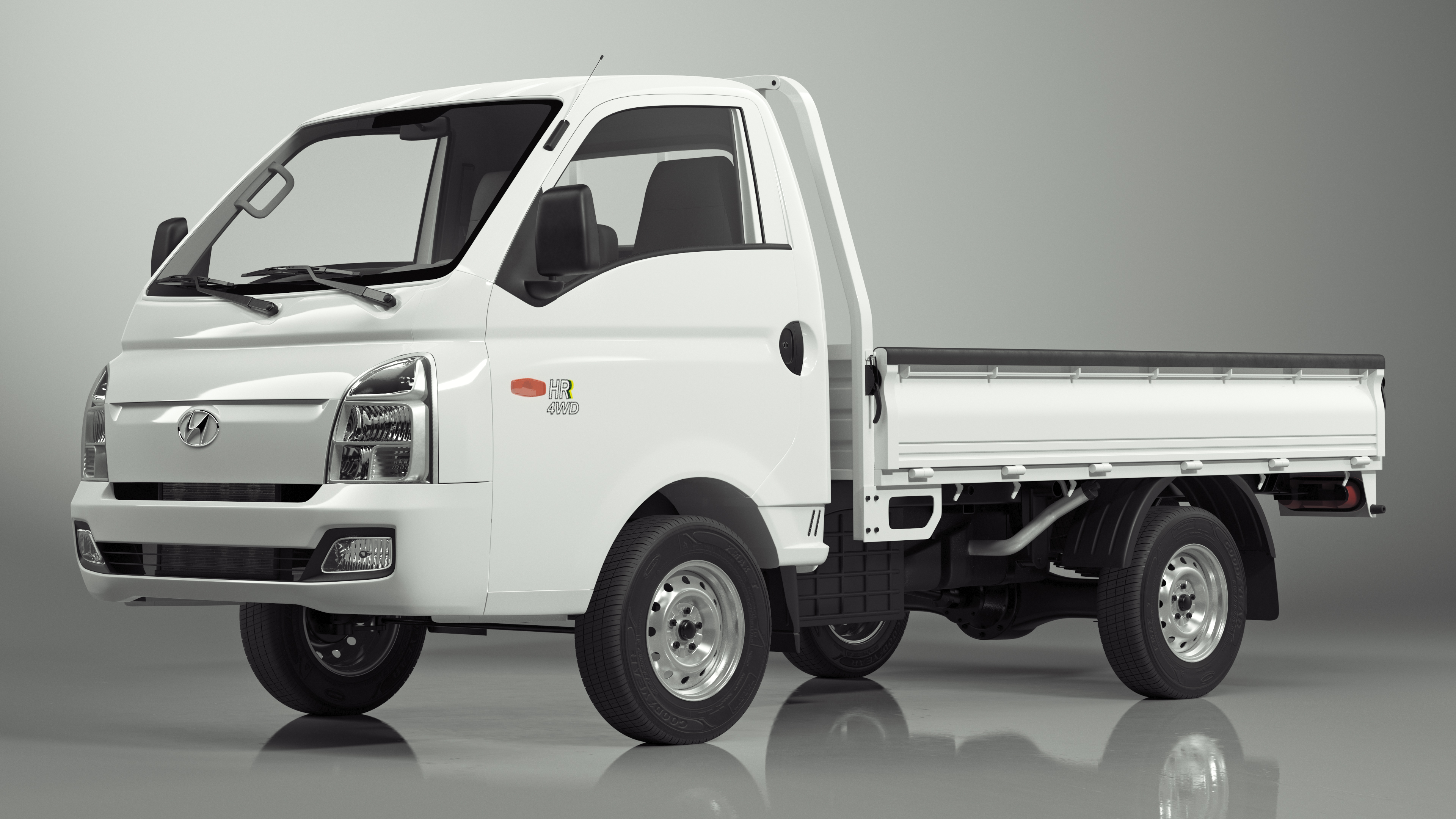 Flatbed Truck Hyundai HR 2023 3D model