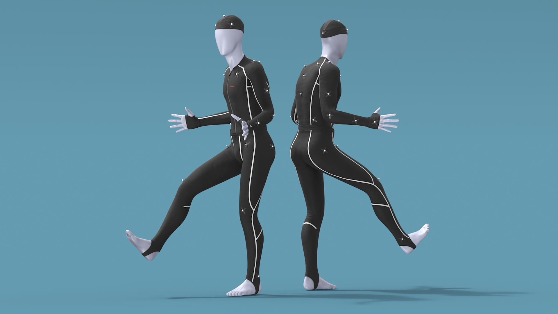 Motion Capture Suit Mannequin in Pose 3D