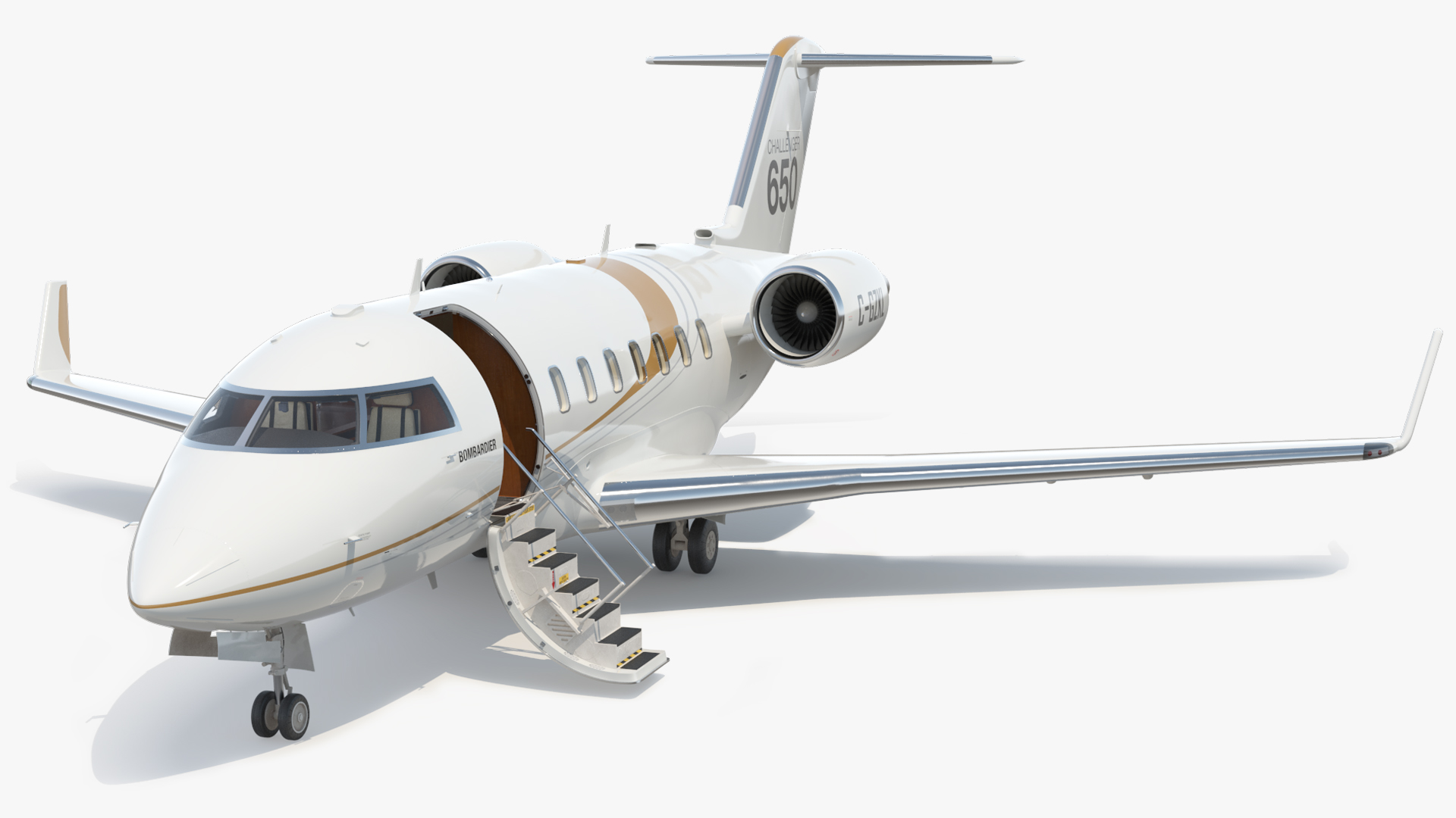 Challenger 650 Business Jet with Interior
