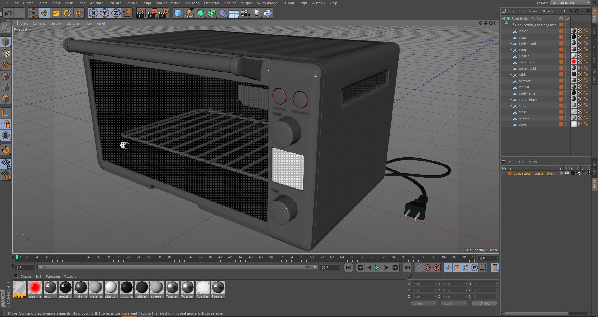 3D Convection Toaster Oven model