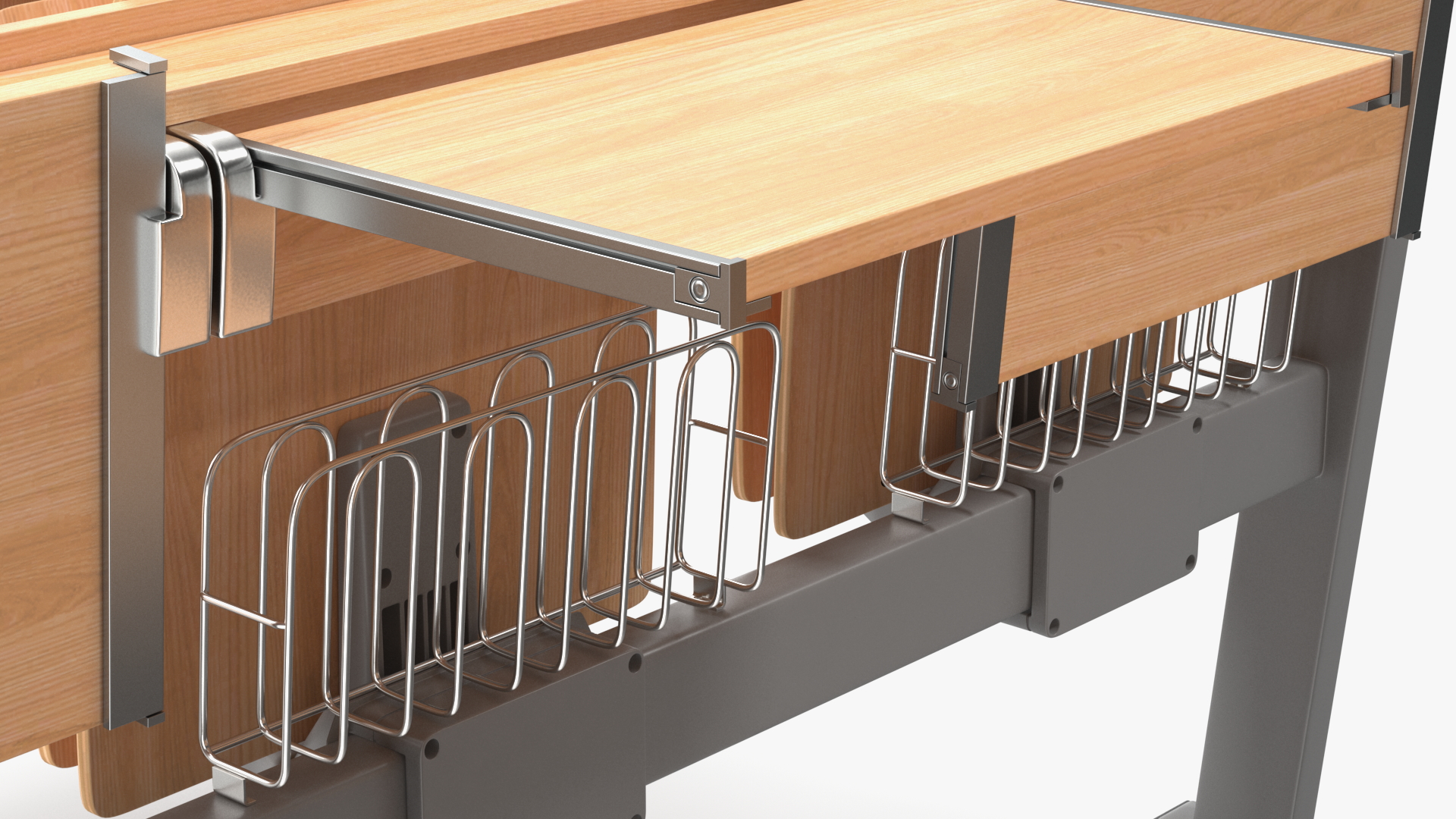 University Seating System Set Six Seats 3D model