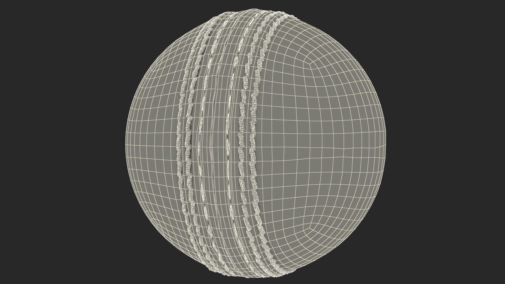 Cricket Ball Duke And Son Fur 3D model