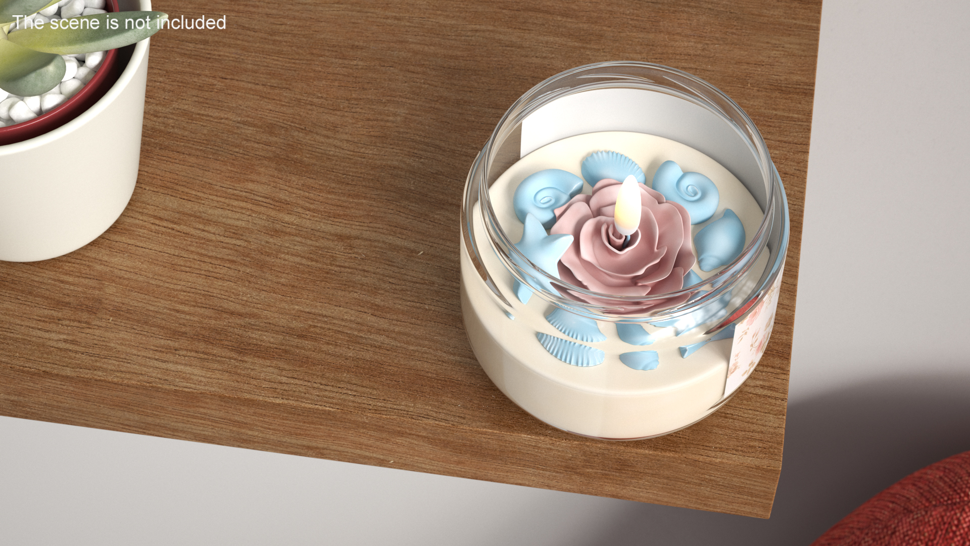3D model Glass Jar Candle ReStory Fire Burns