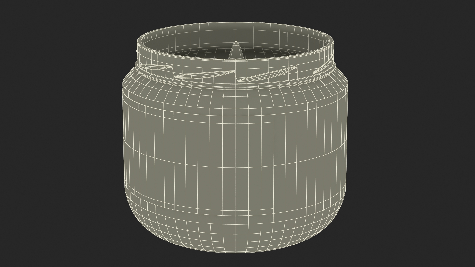 3D model Glass Jar Candle ReStory Fire Burns