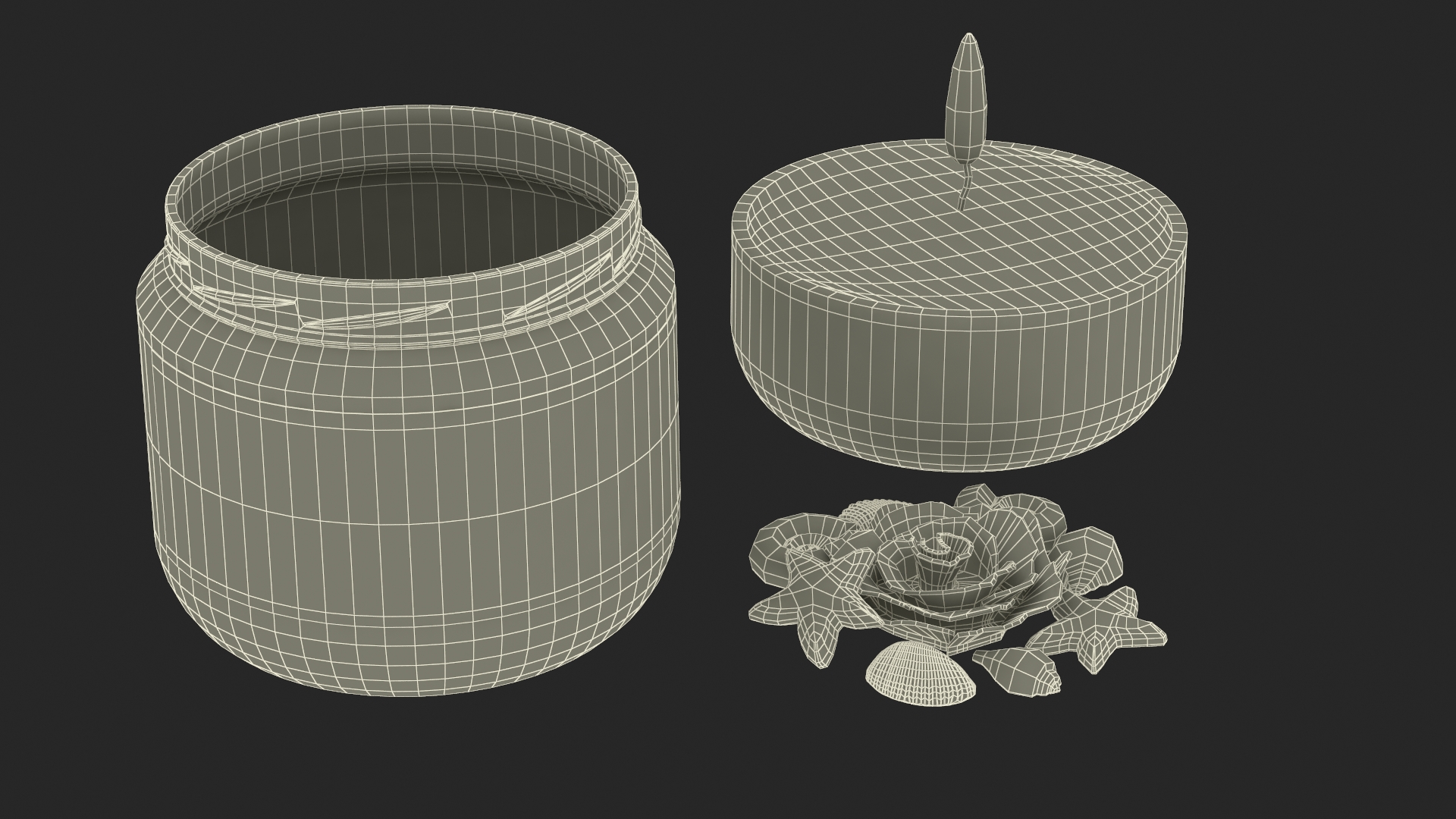 3D model Glass Jar Candle ReStory Fire Burns