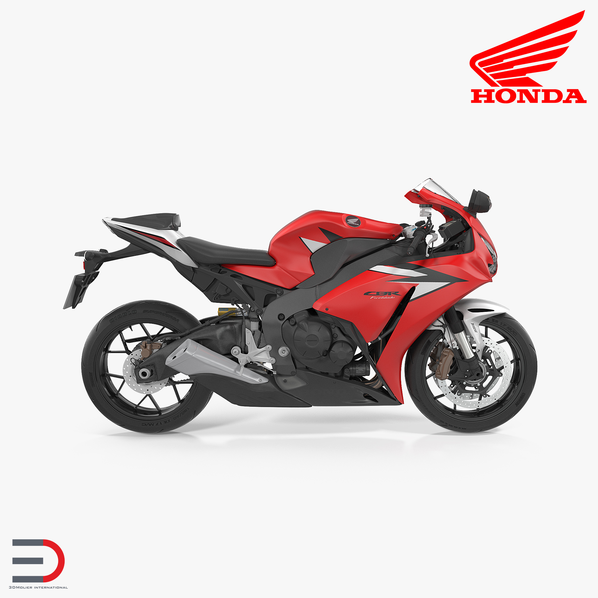 New Honda CBR1000RR Fireblade SP 2016 3D Model, view 9