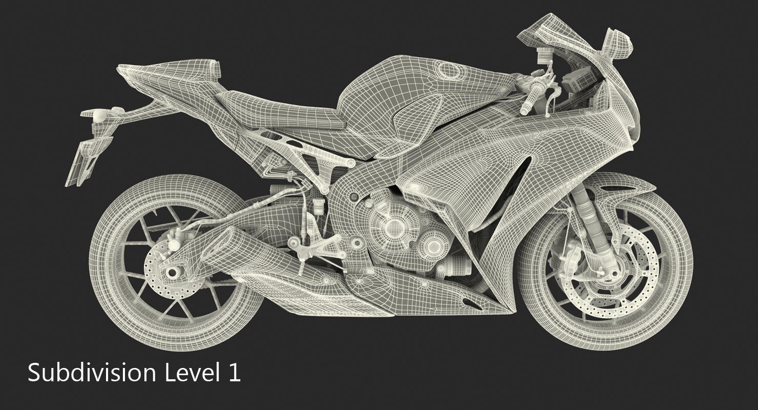 New Honda CBR1000RR Fireblade SP 2016 3D