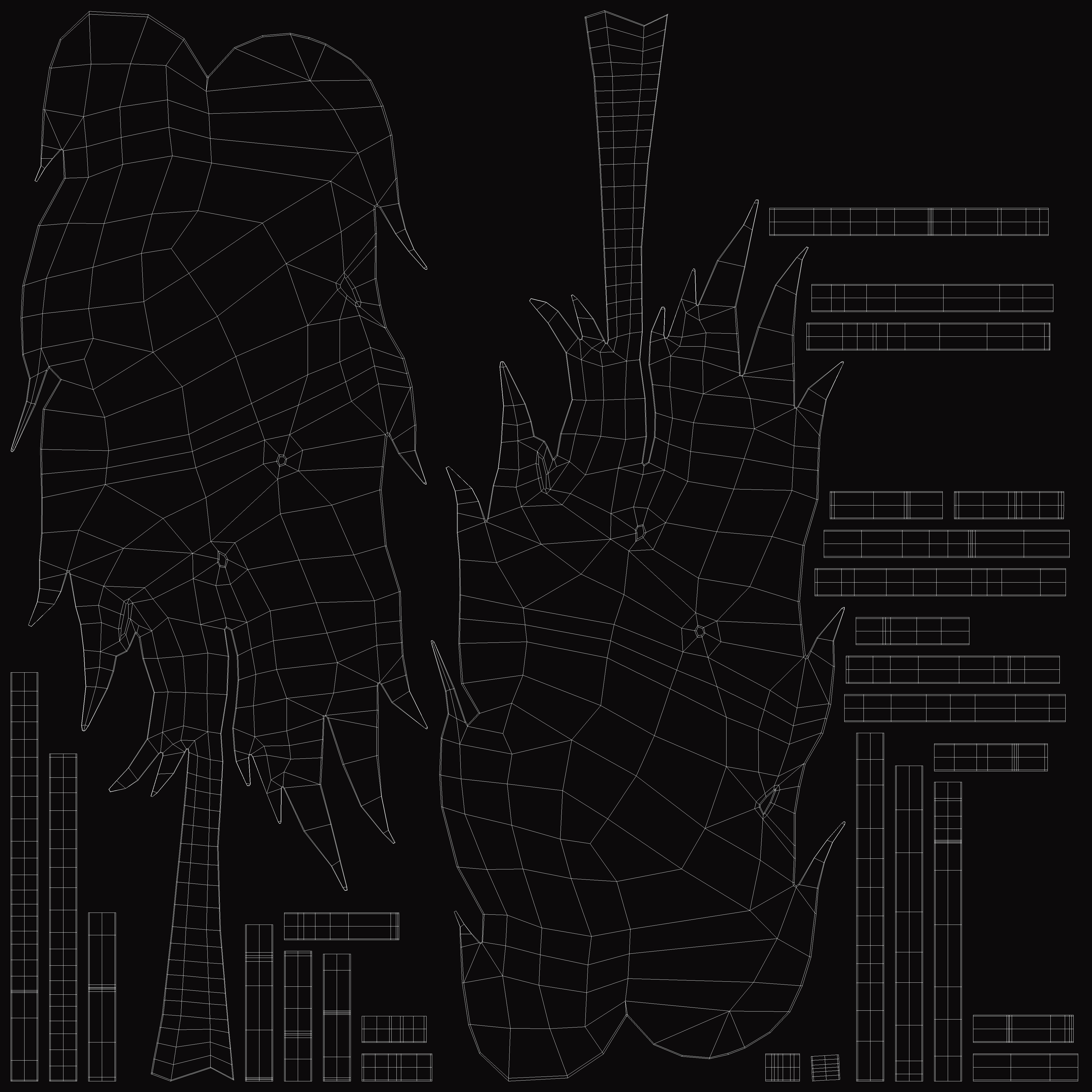 3D Birch Tree Silhouette