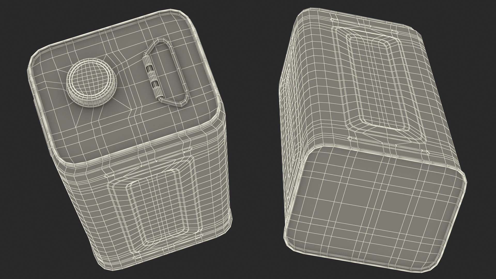 Olive Oil 5 Litre Metal Can 3D
