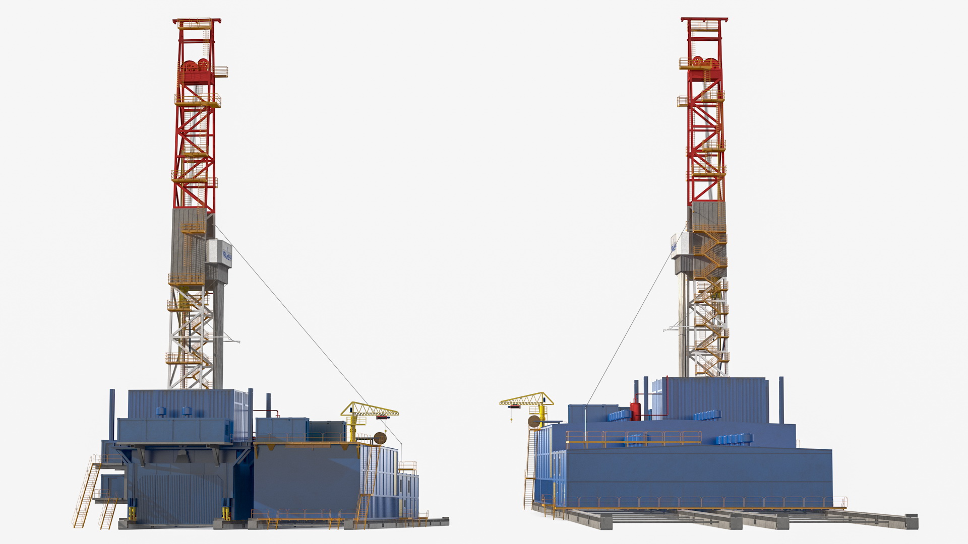 3D Uralmash Sectional Drilling Rig