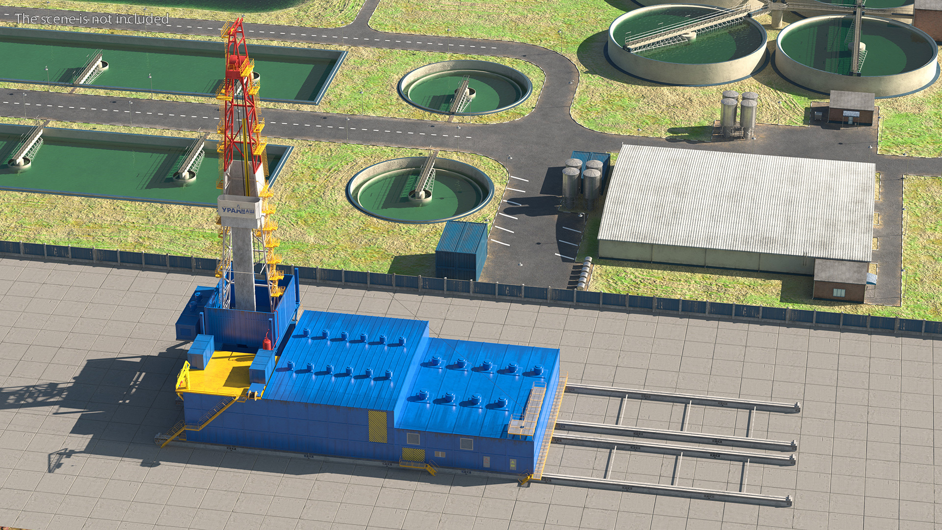 3D Uralmash Sectional Drilling Rig