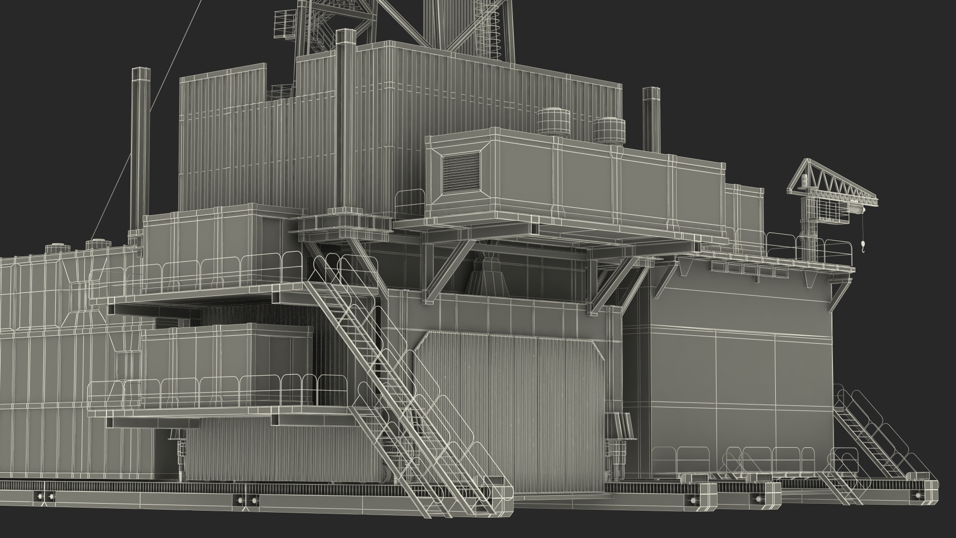 3D Uralmash Sectional Drilling Rig