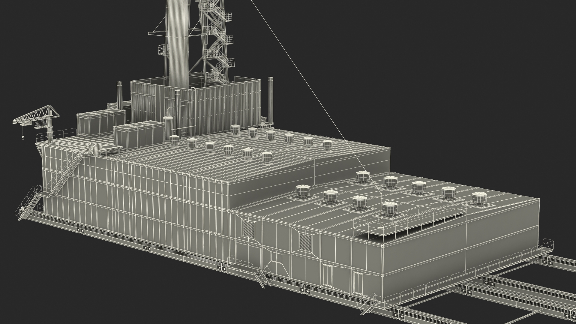 3D Uralmash Sectional Drilling Rig