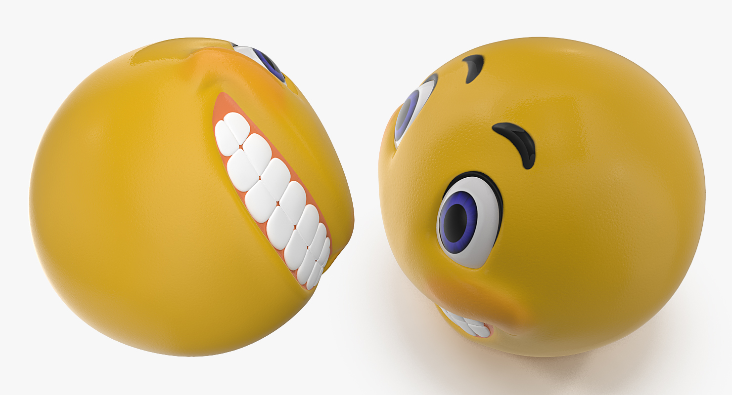 3D smiley face
