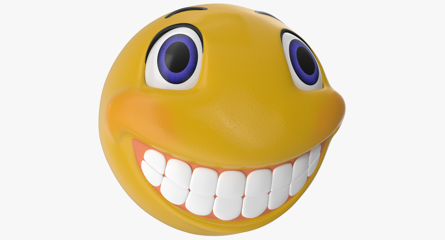 3D smiley face