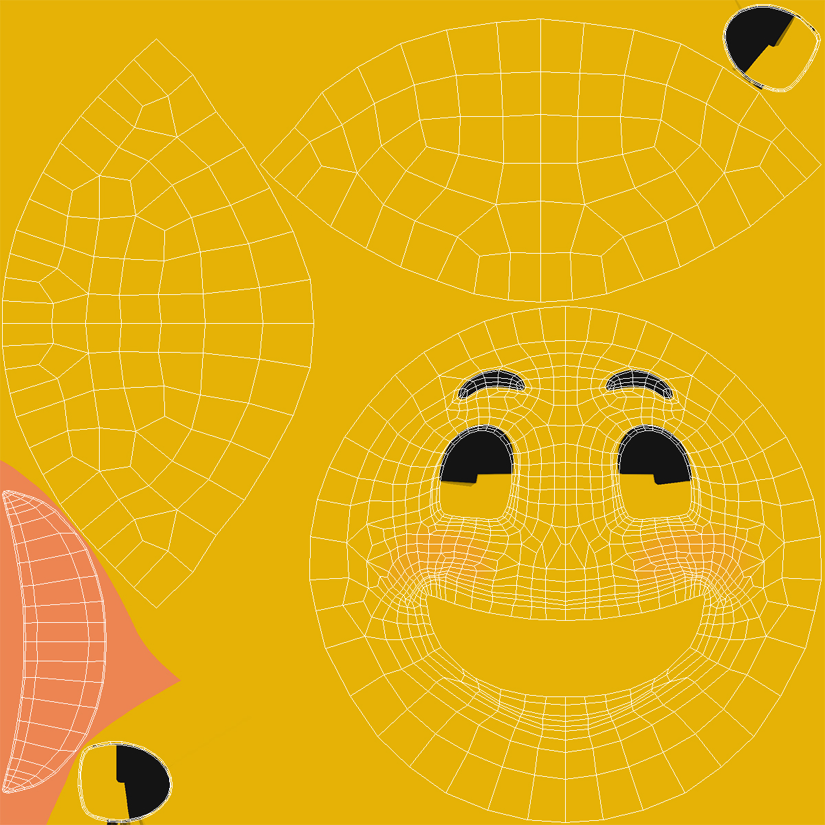 3D smiley face