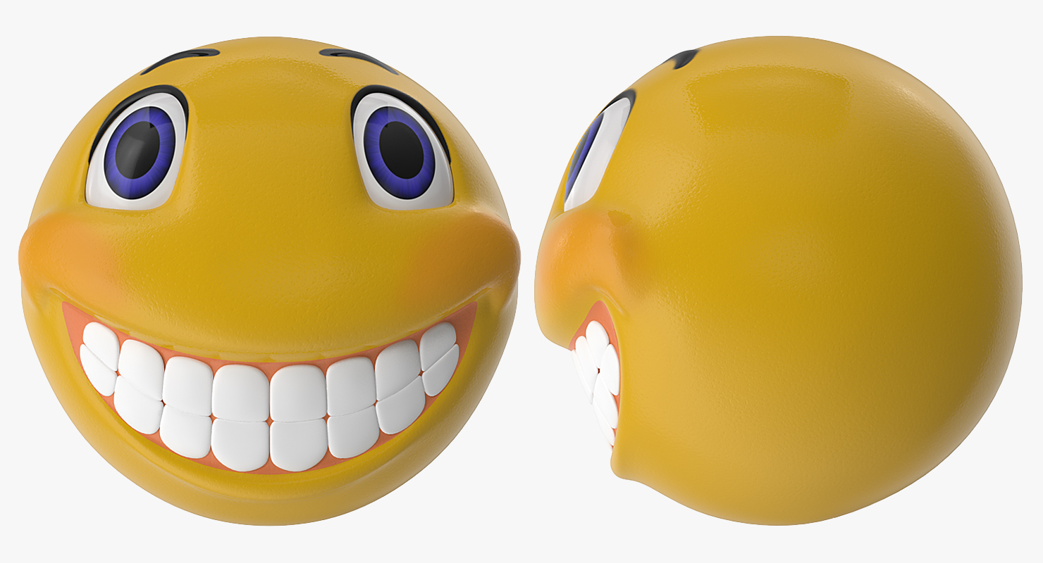 3D smiley face