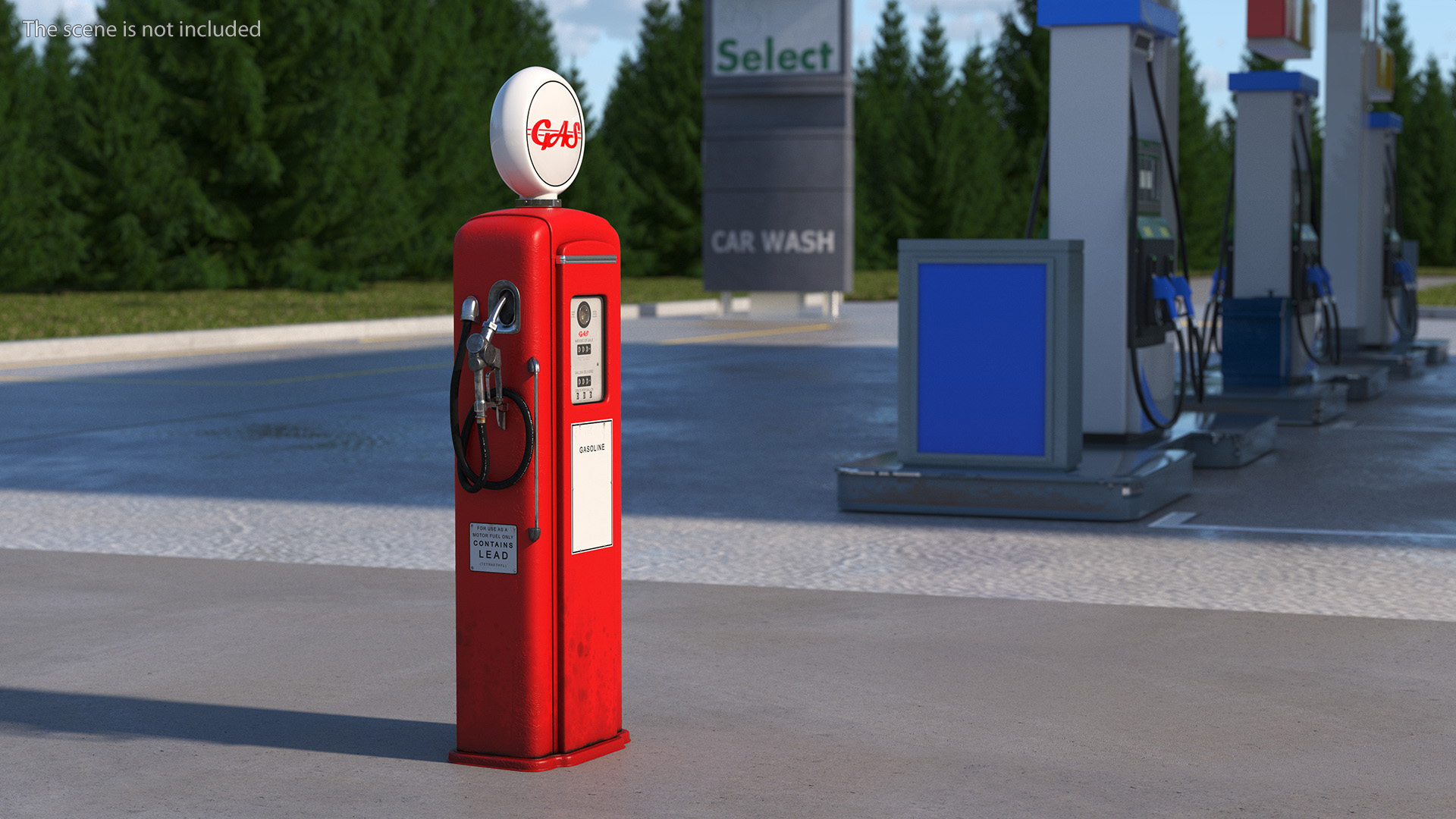 Vintage Classic Gas Pump 3D model