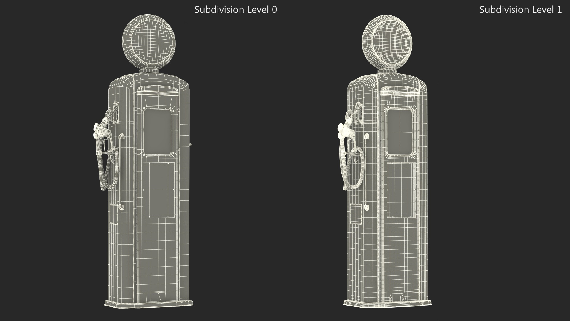 Vintage Classic Gas Pump 3D model