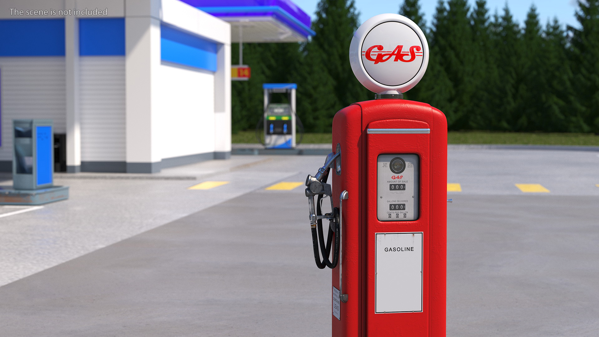 Vintage Classic Gas Pump 3D model