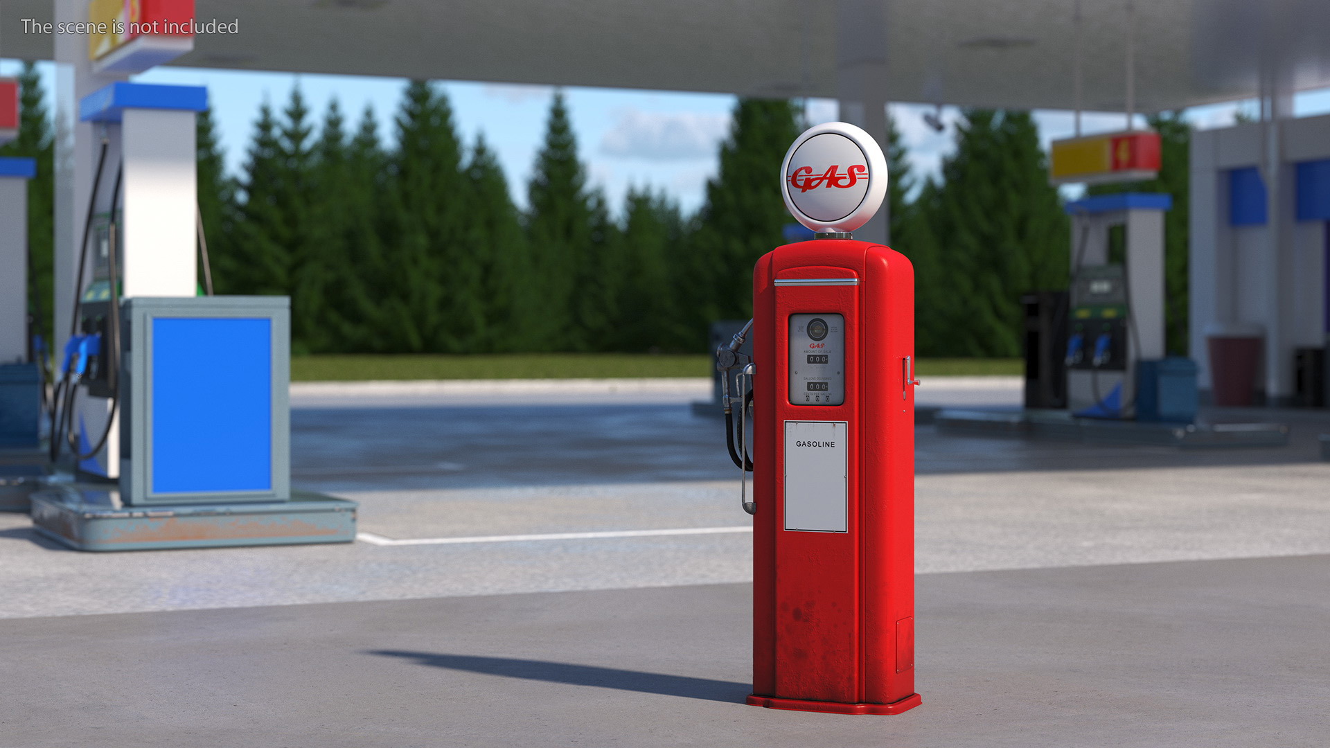 Vintage Classic Gas Pump 3D model