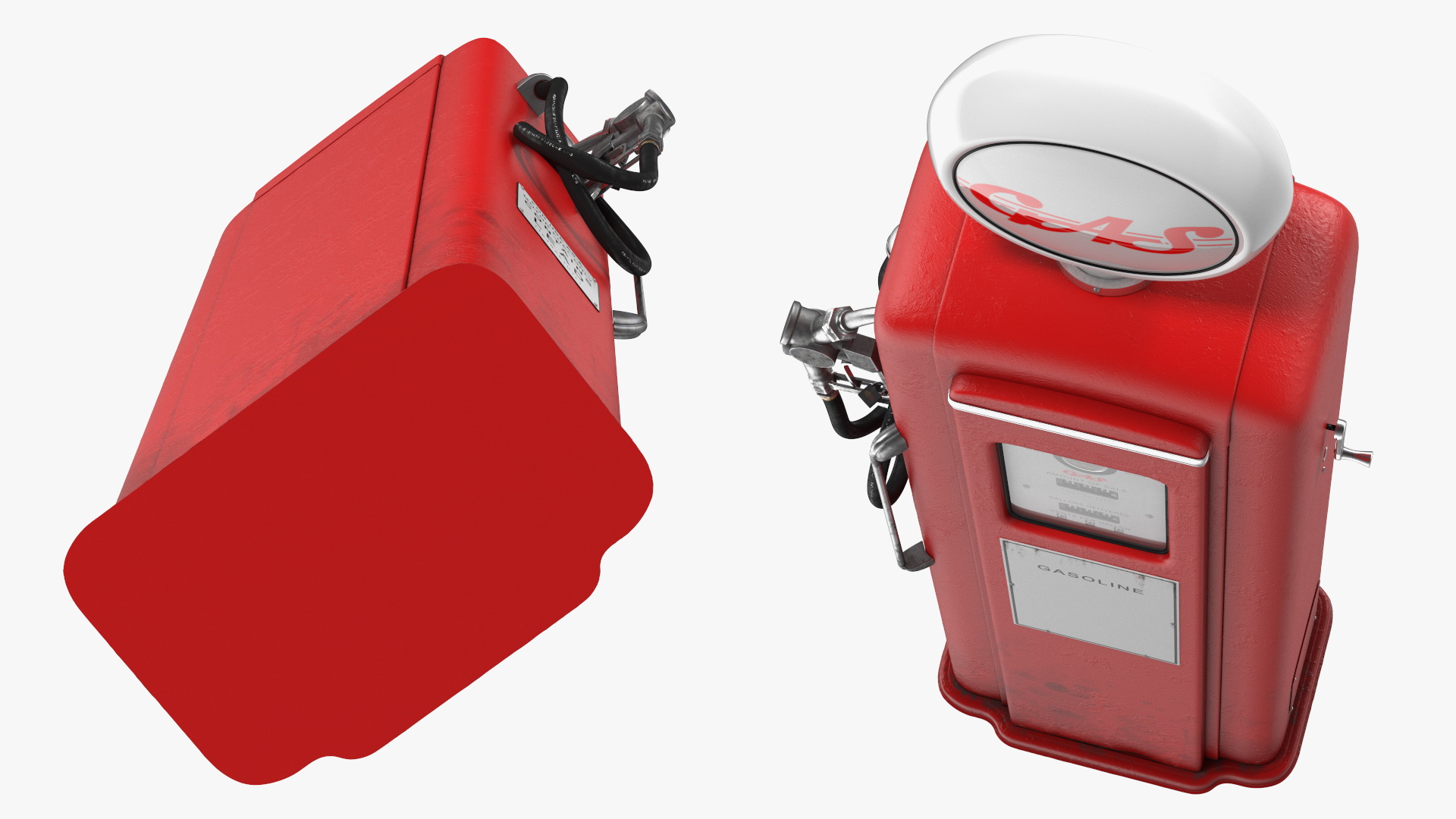 Vintage Classic Gas Pump 3D model