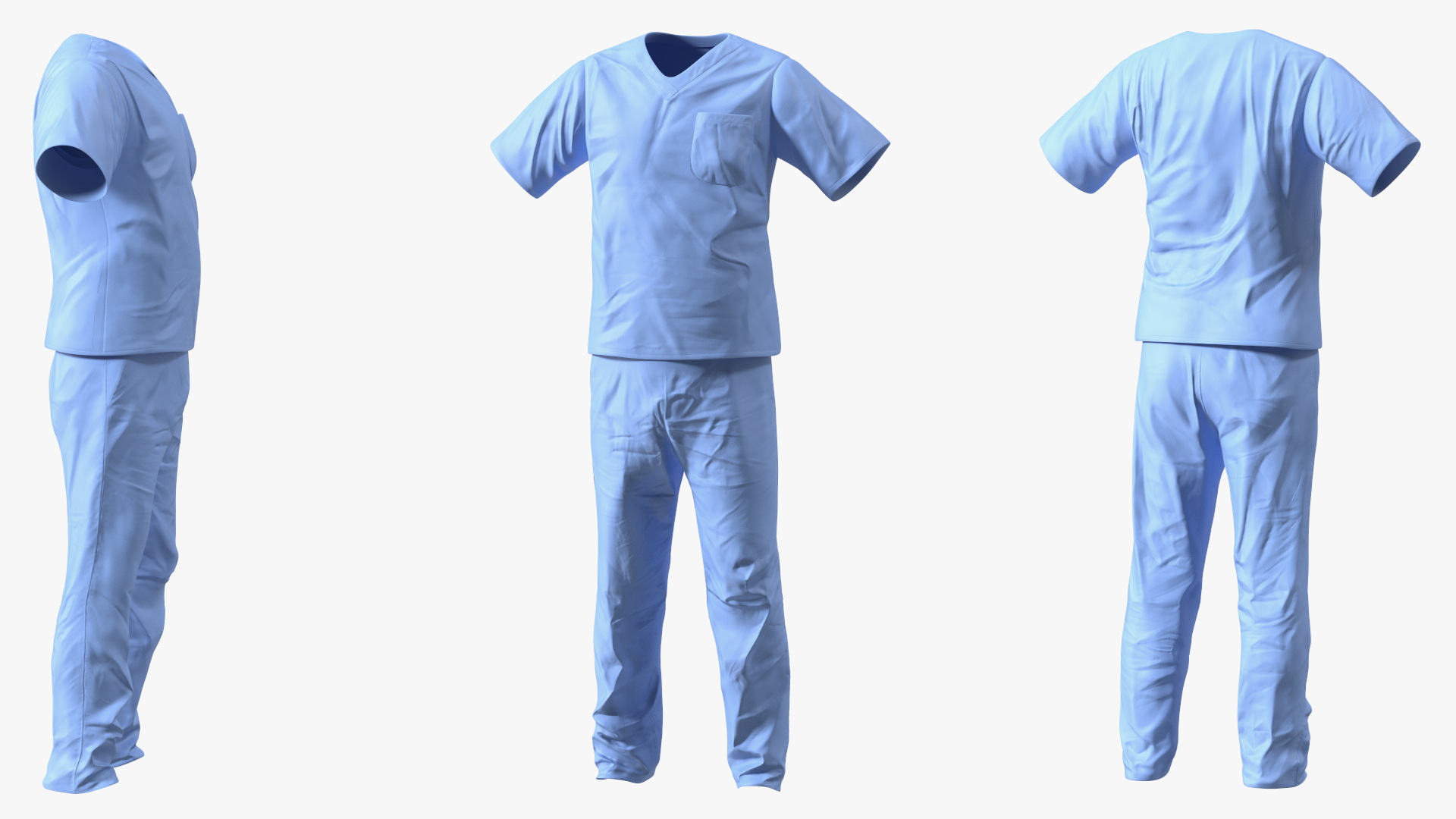Dr Dress Scrub Suit for Man 3D