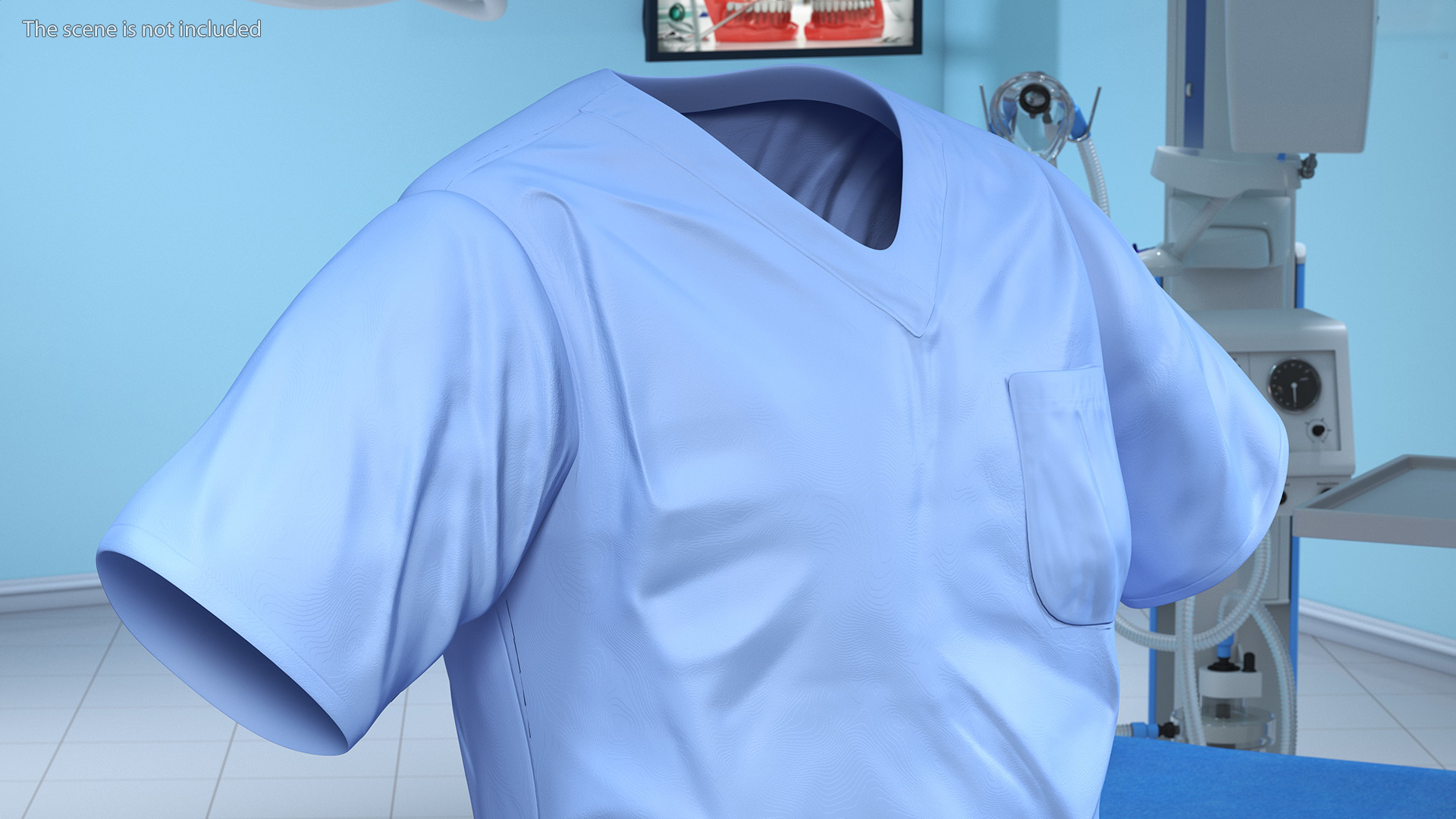 Dr Dress Scrub Suit for Man 3D