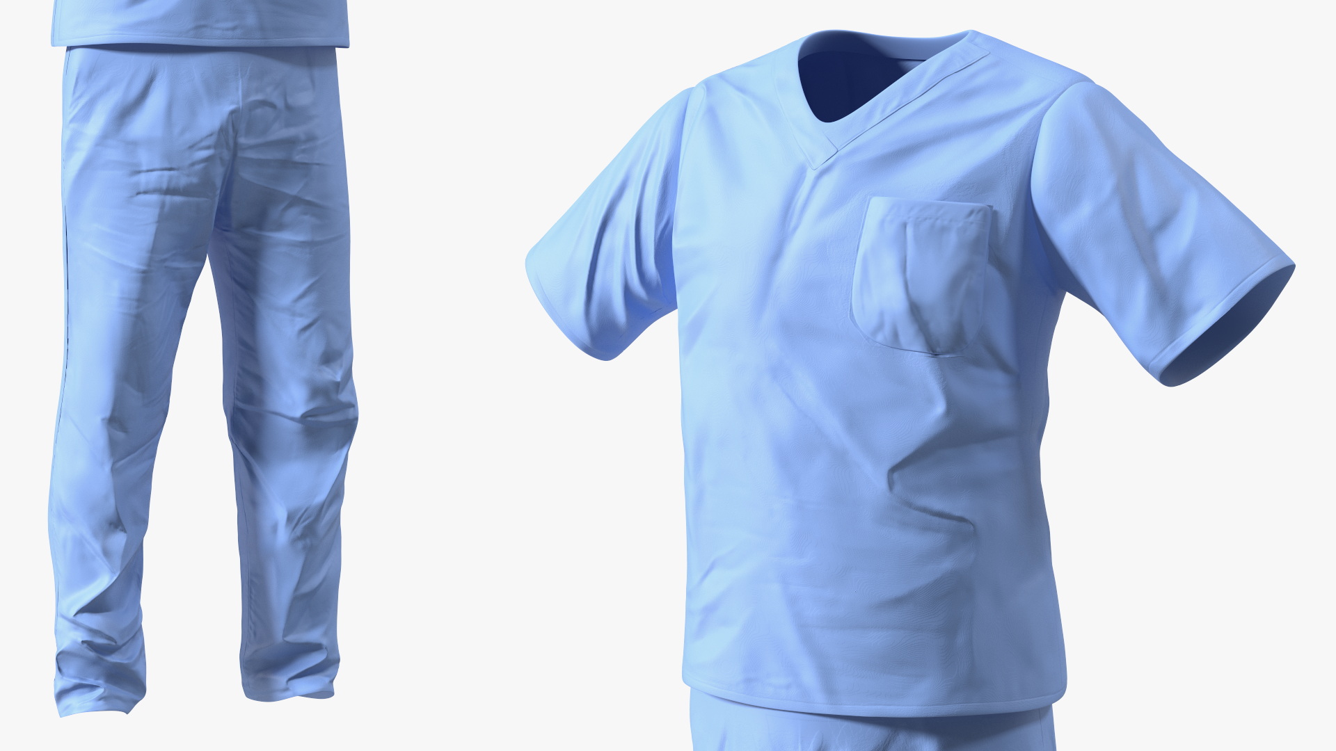 Dr Dress Scrub Suit for Man 3D
