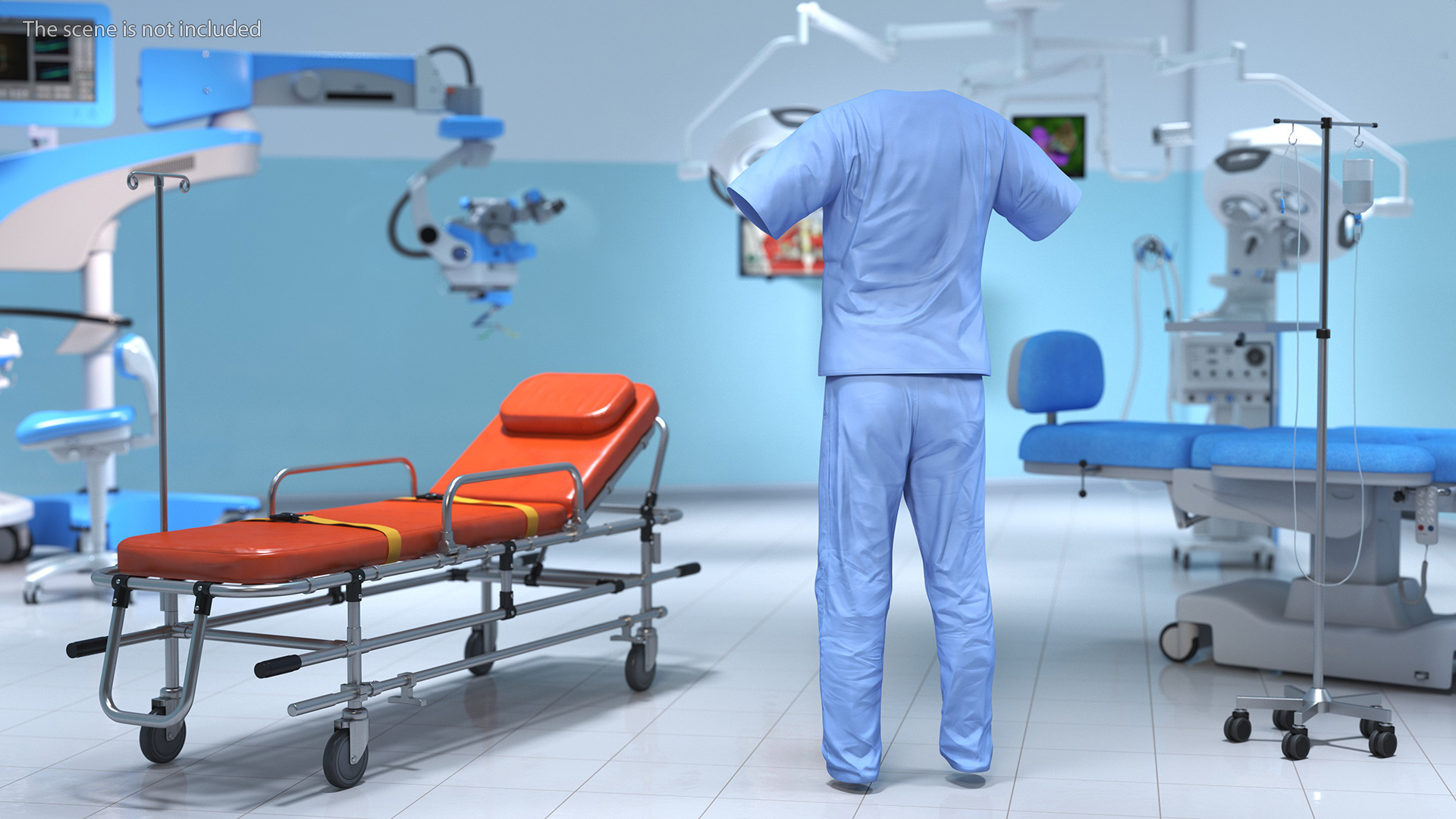 Dr Dress Scrub Suit for Man 3D