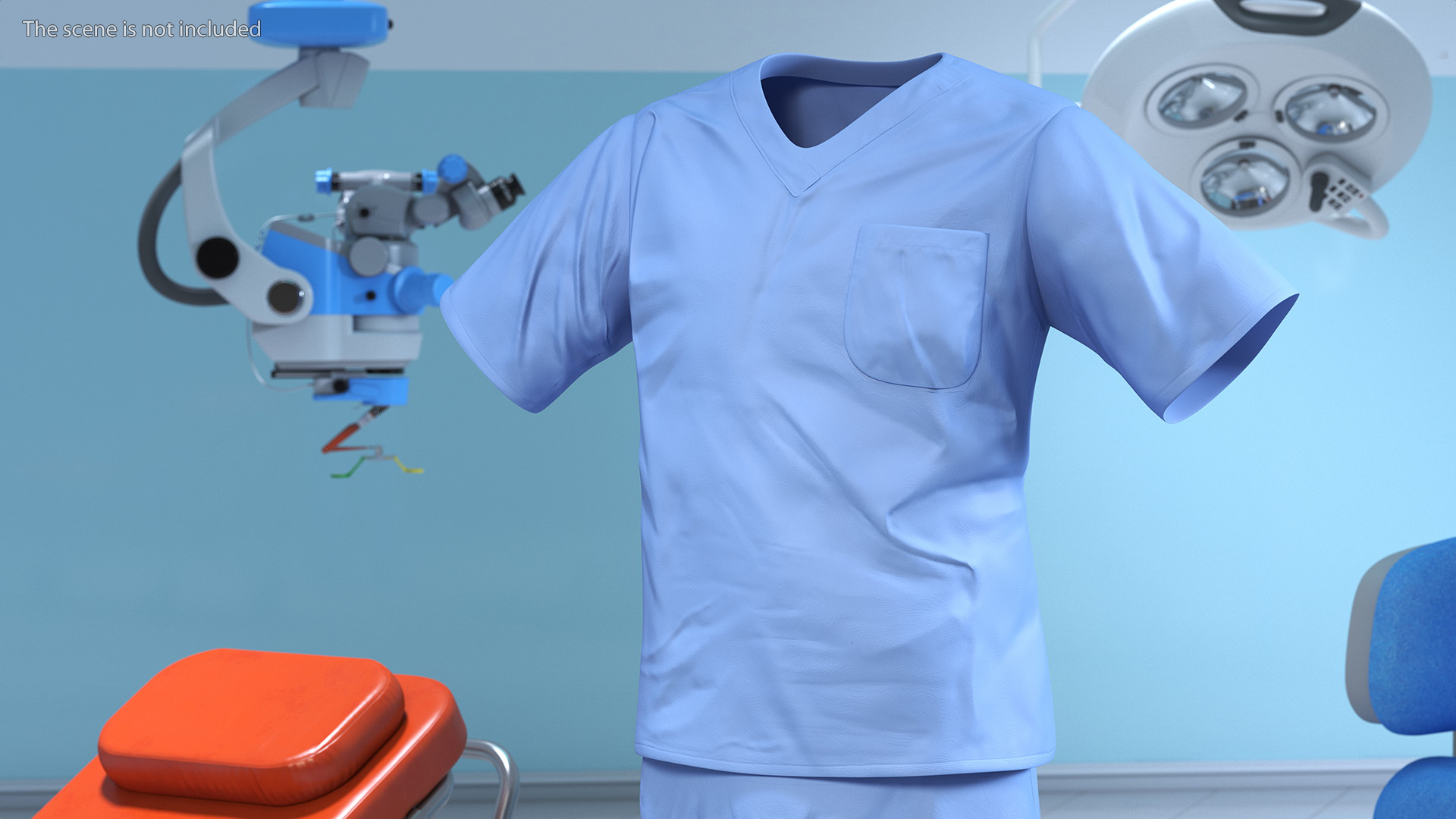 Dr Dress Scrub Suit for Man 3D
