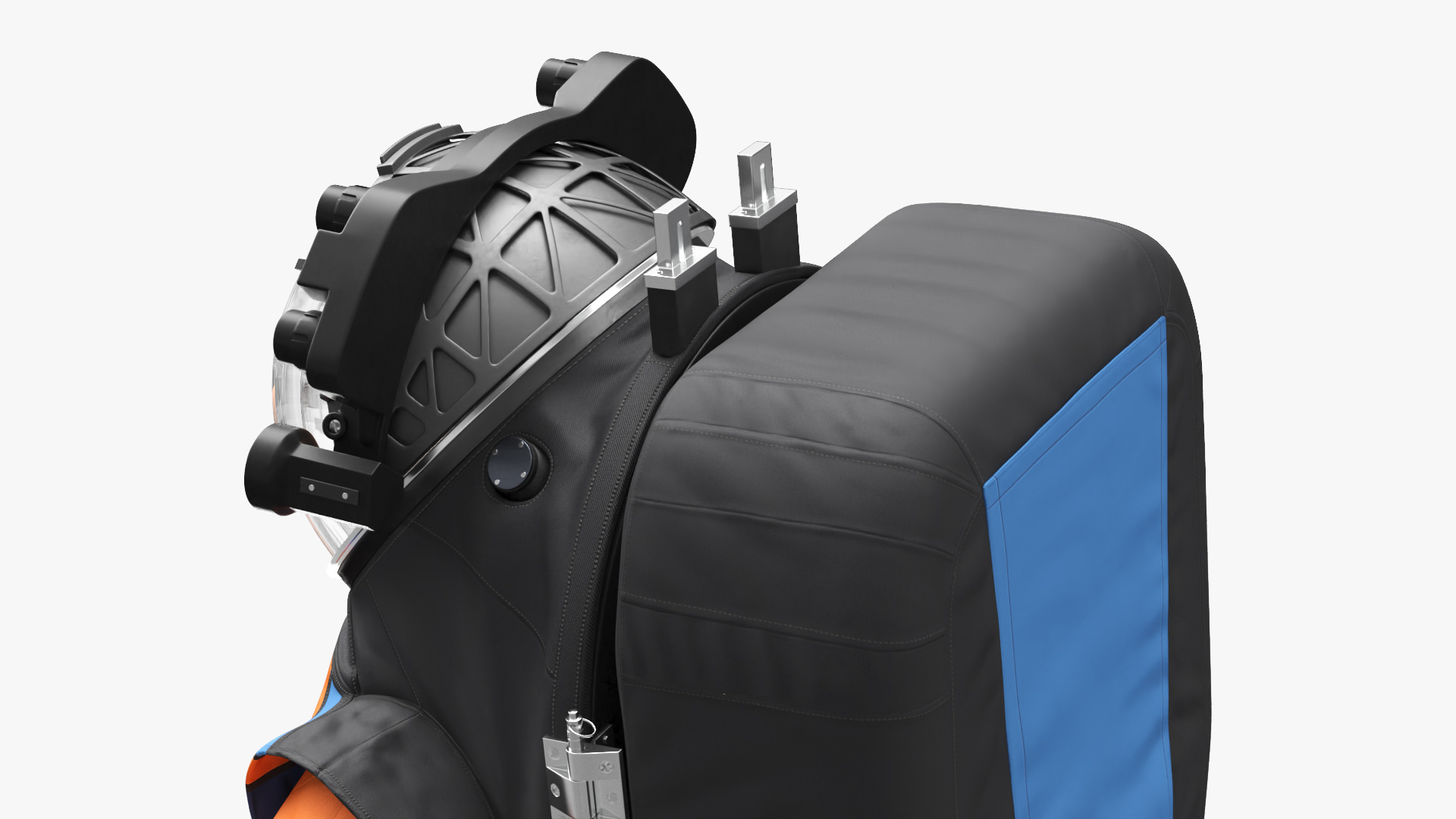 3D model Astronaut Spacesuit A pose Fur