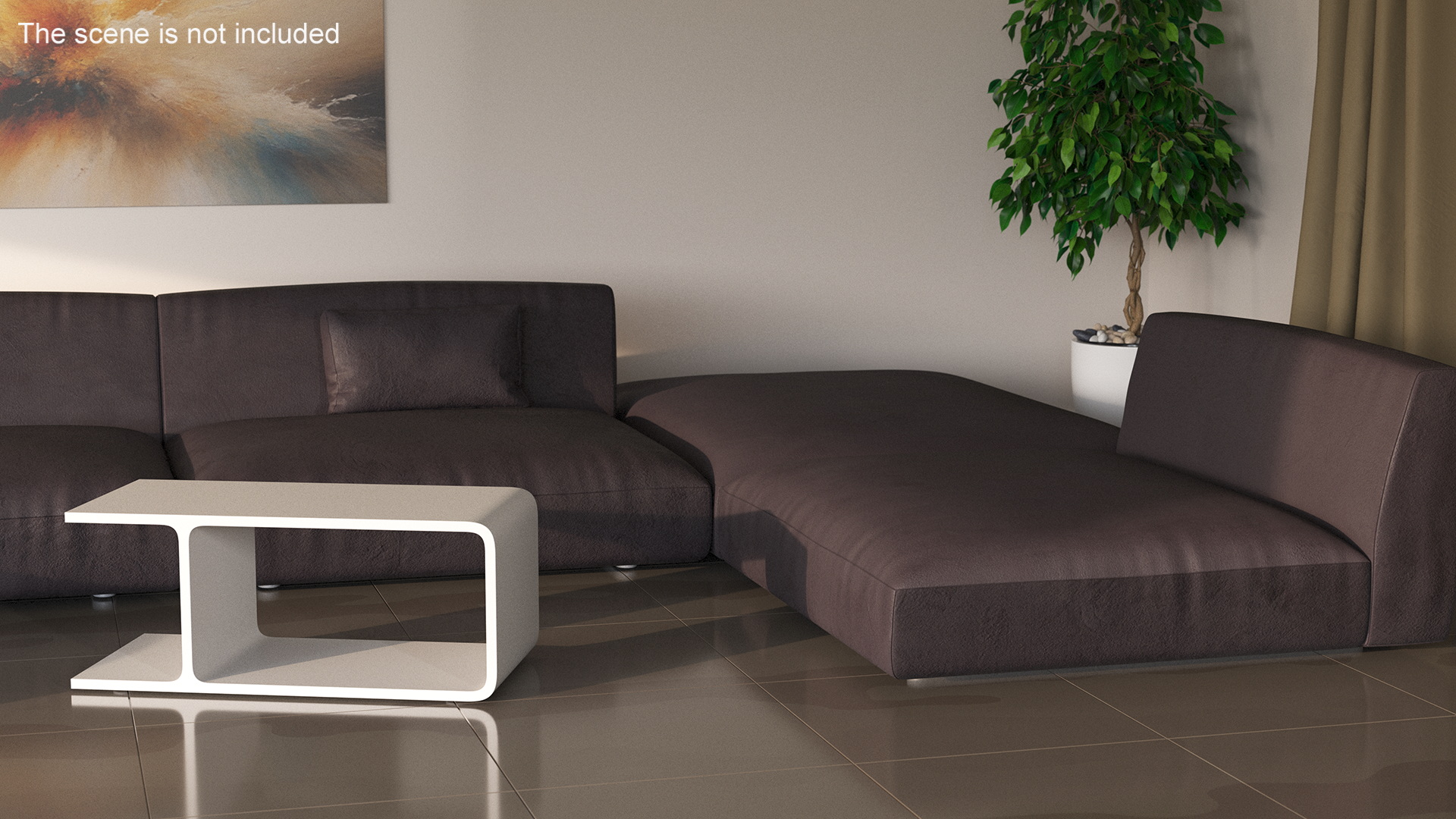 Contemporary Sectional Sofa 3D