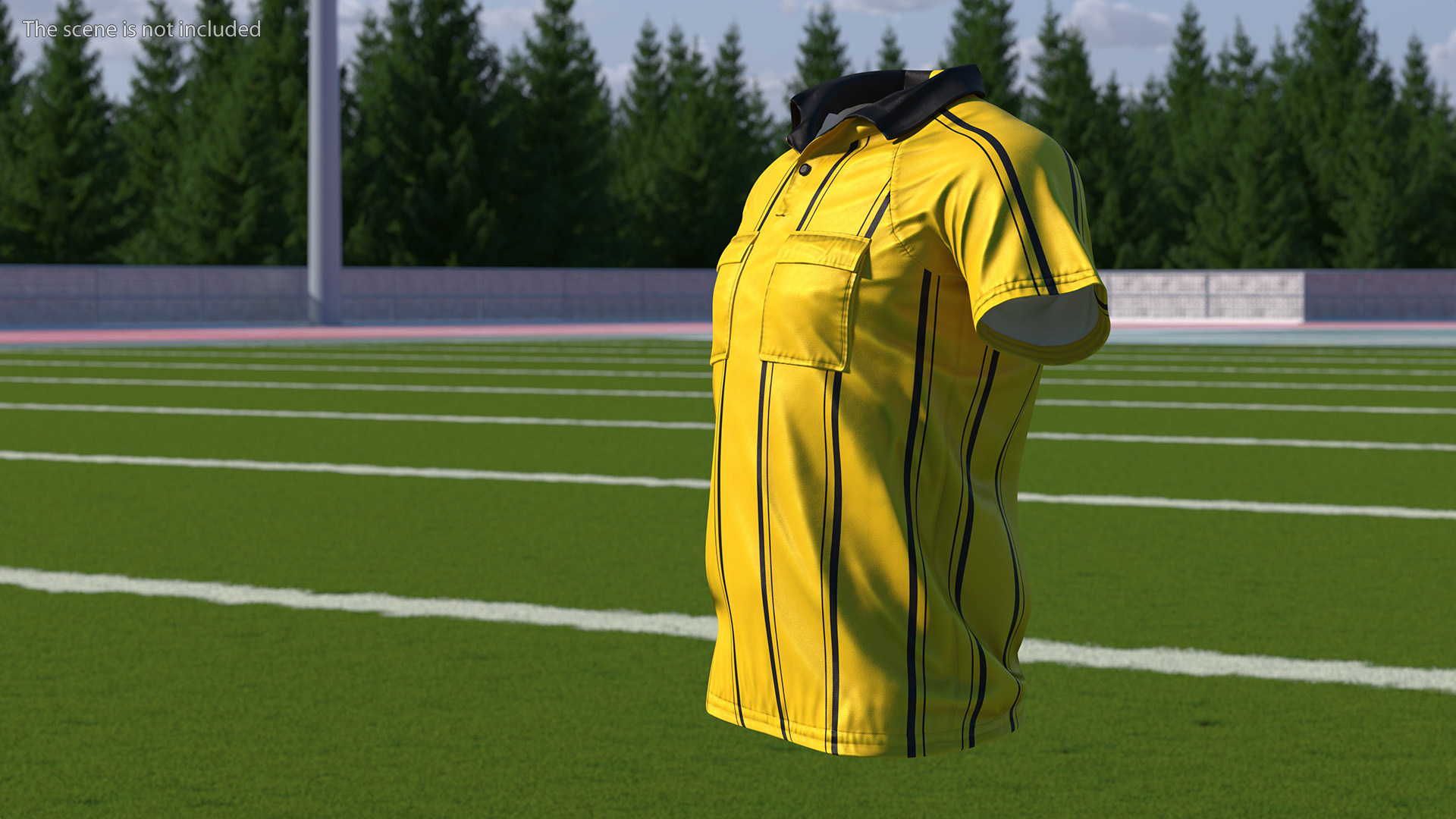 3D Referee Shirt model