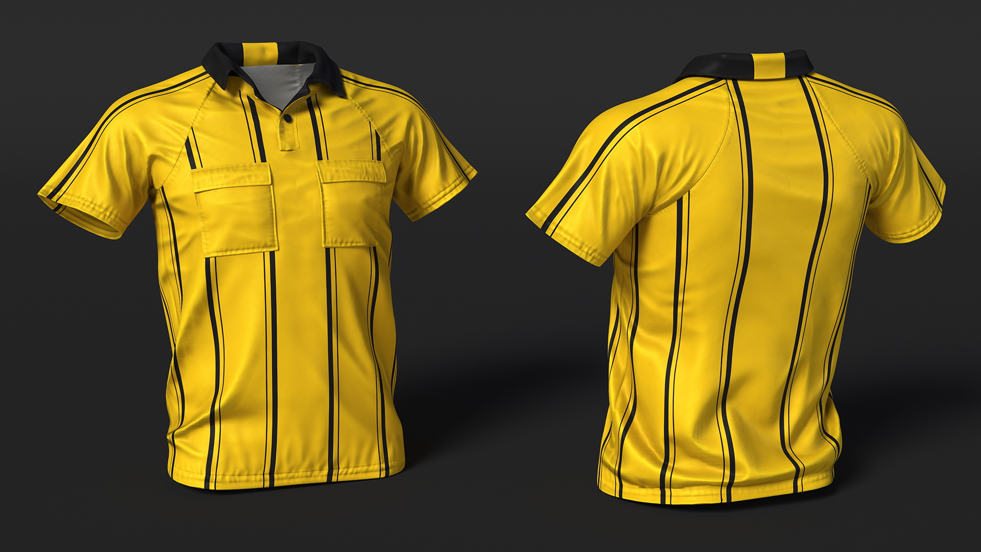 3D Referee Shirt model