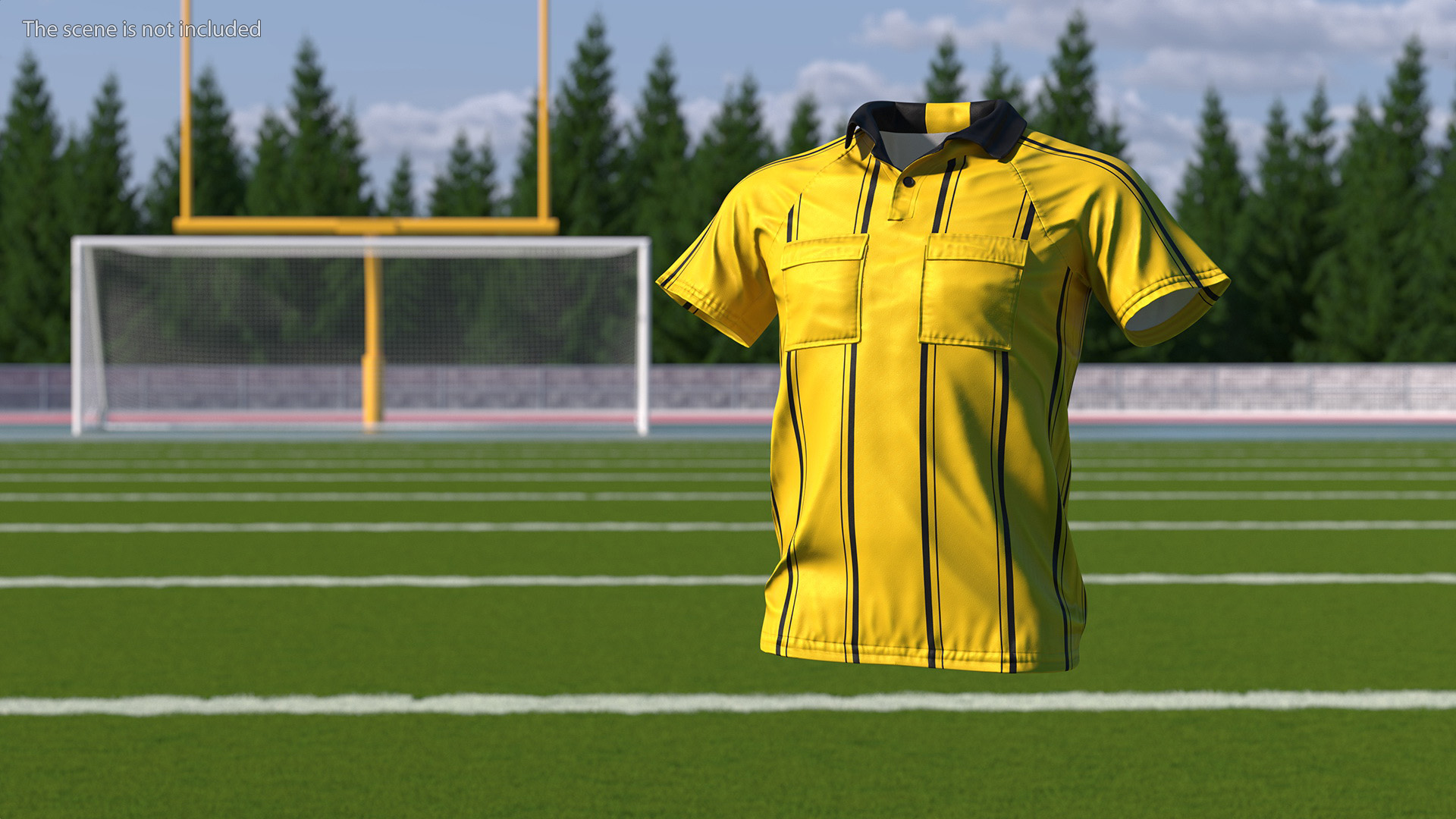 3D Referee Shirt model
