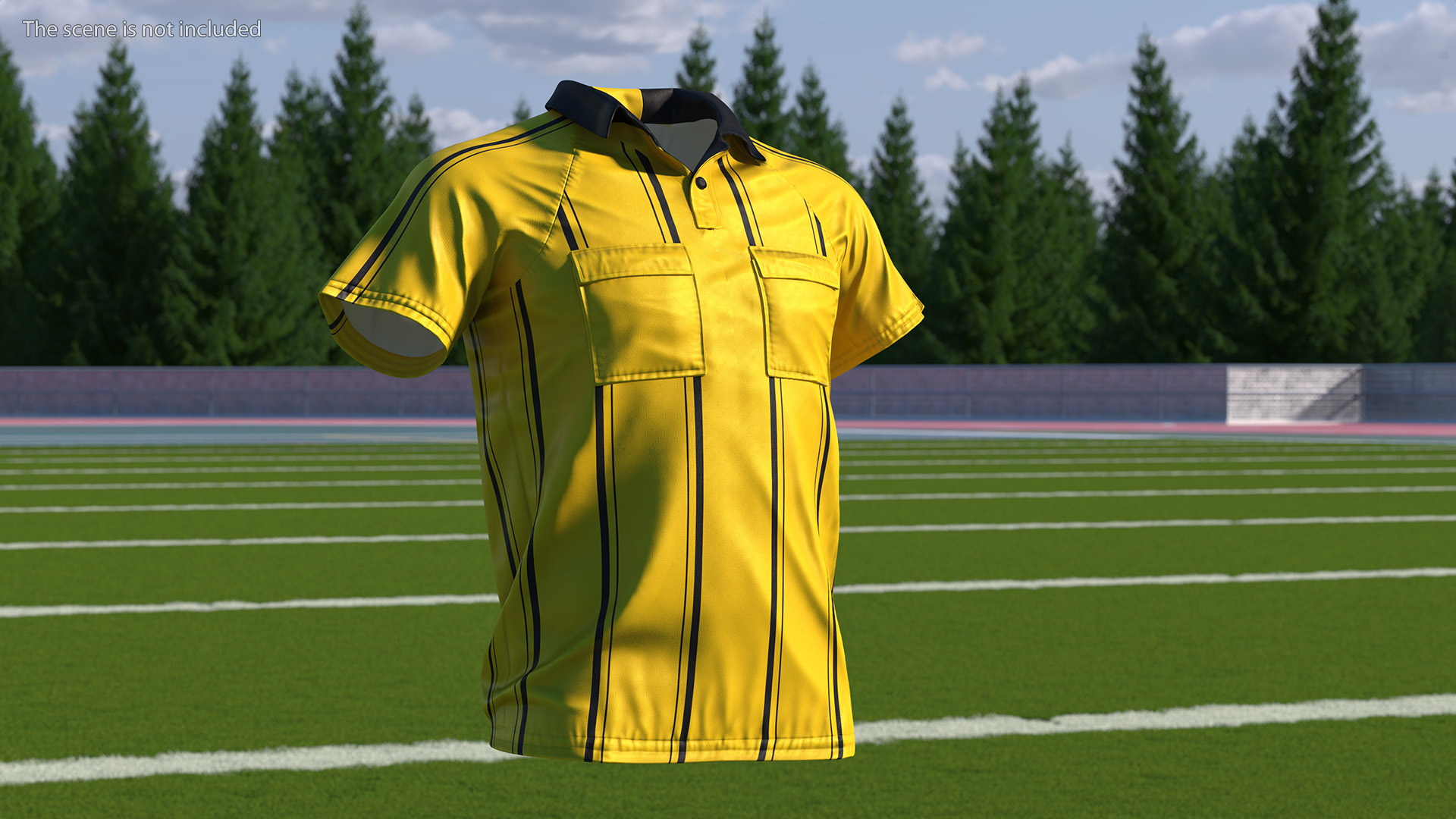 3D Referee Shirt model