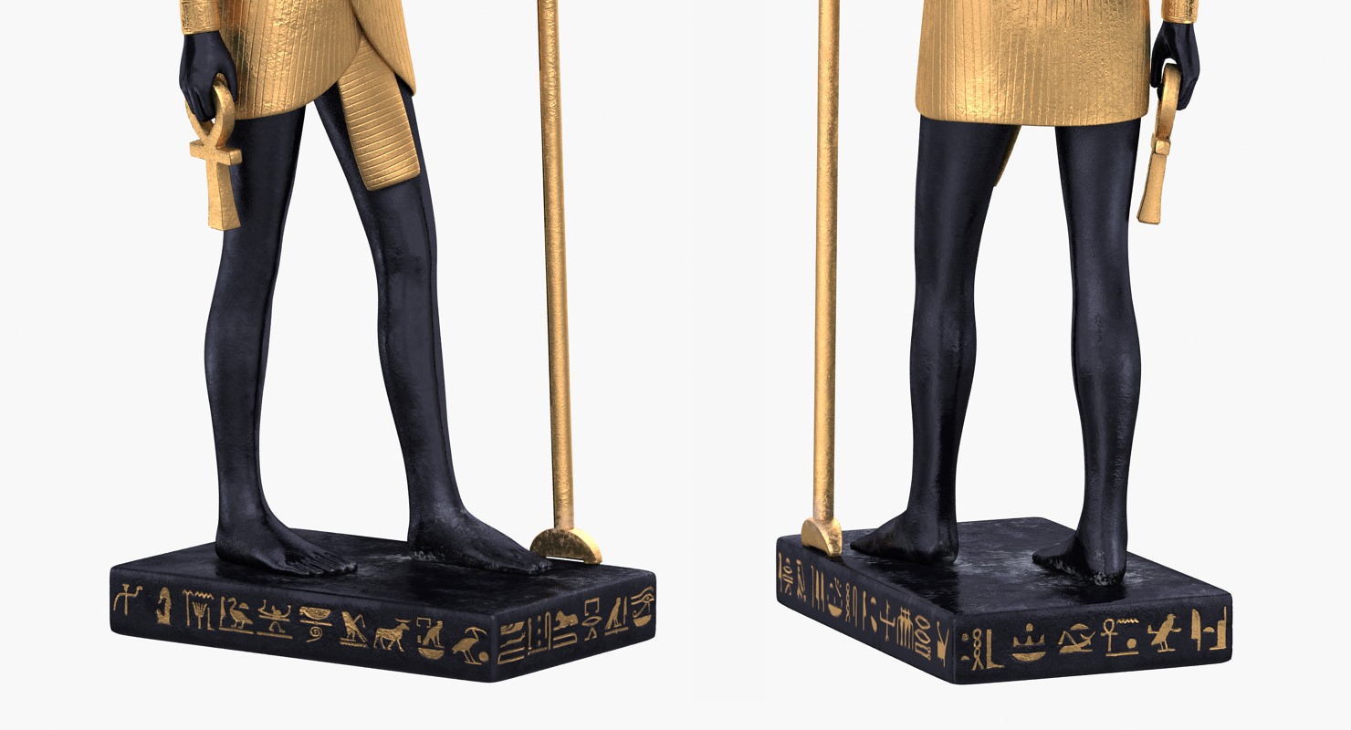 3D model Vintage Egyptian Anubis Statue
