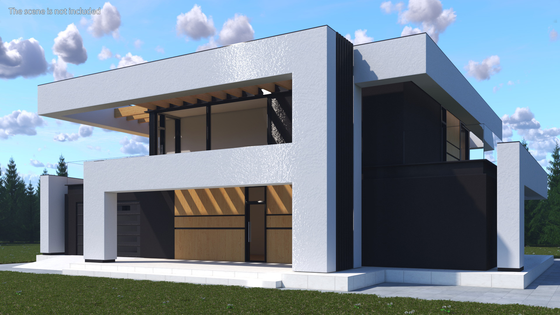 3D Modern House White model