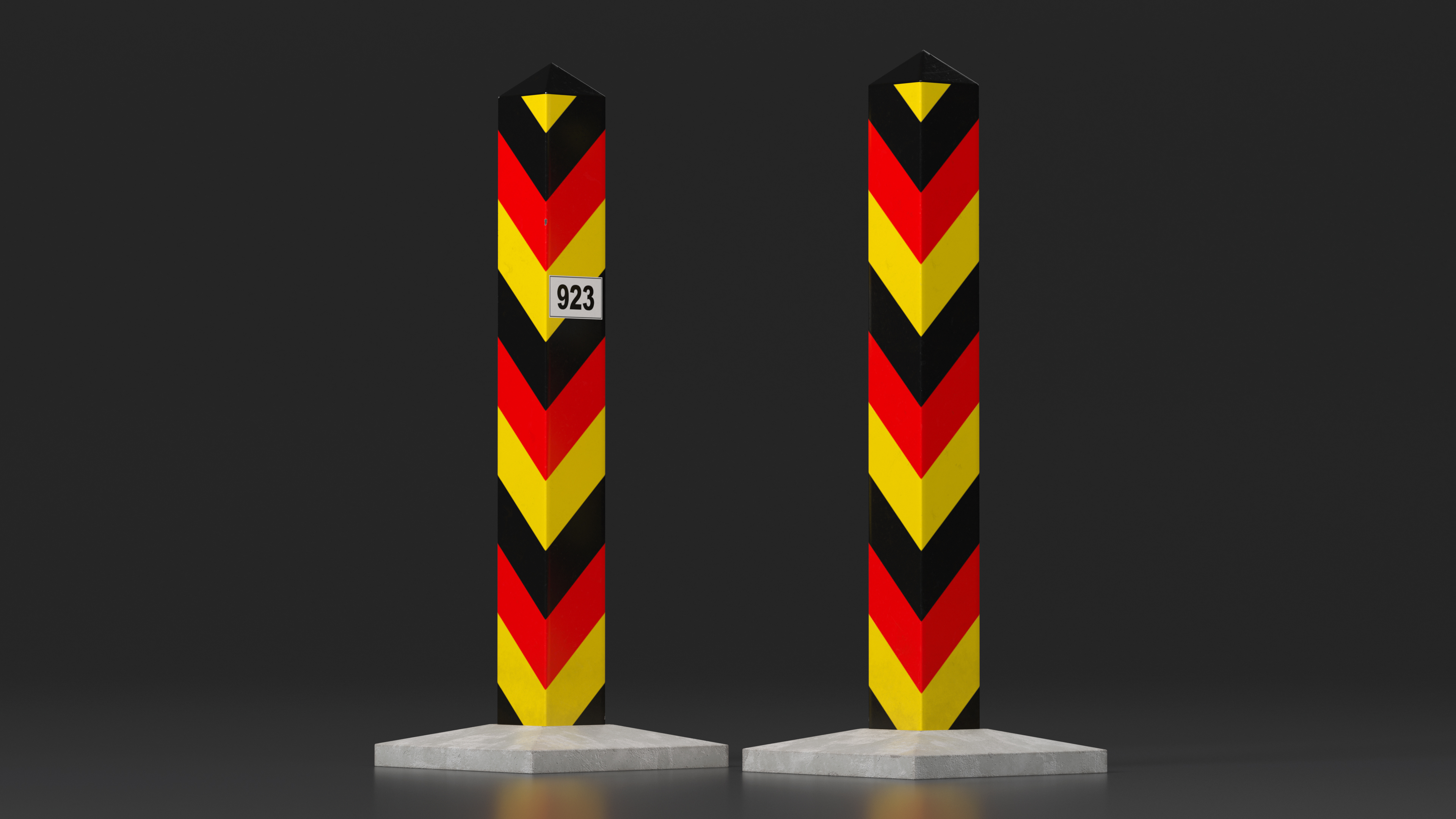 Border Post of Germany 3D