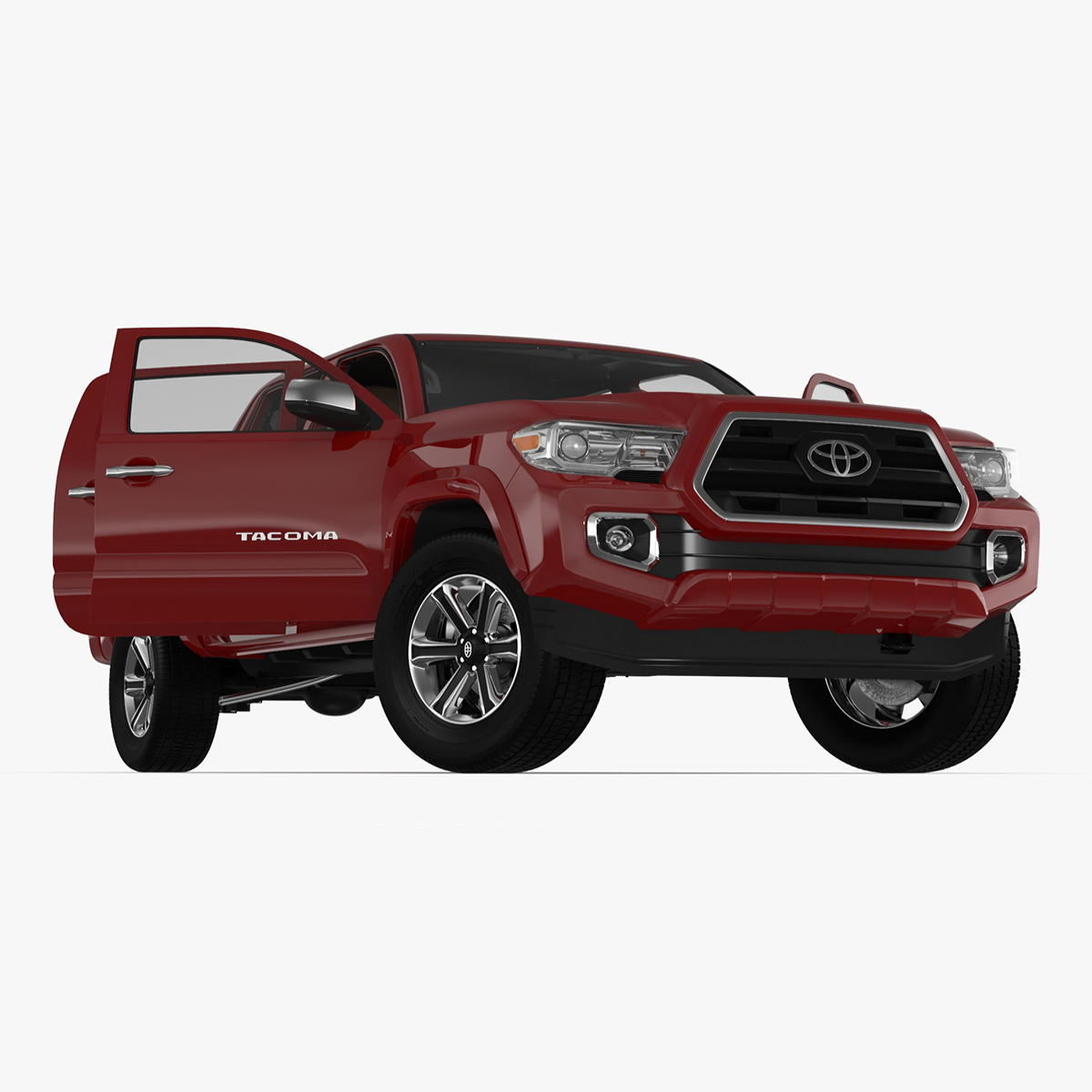 3D Toyota Tacoma Pickup Rigged for Cinema 4D
