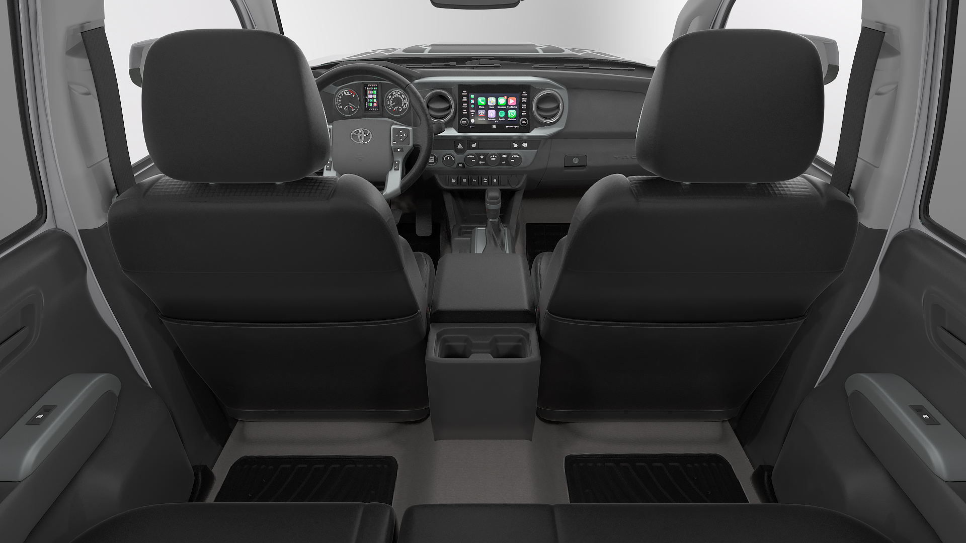 3D Toyota Tacoma TRD Pro Silver Sky Metallic 2021 Rigged model