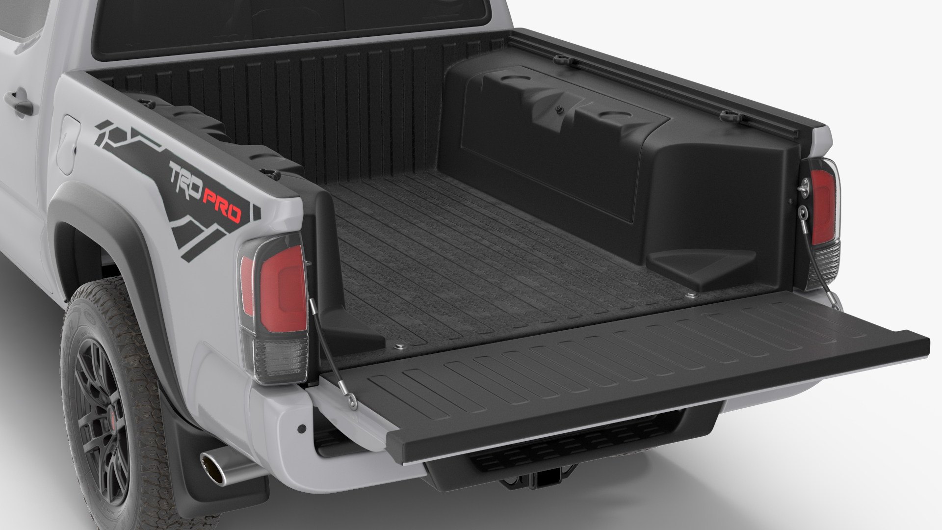 3D Toyota Tacoma TRD Pro Silver Sky Metallic 2021 Rigged model