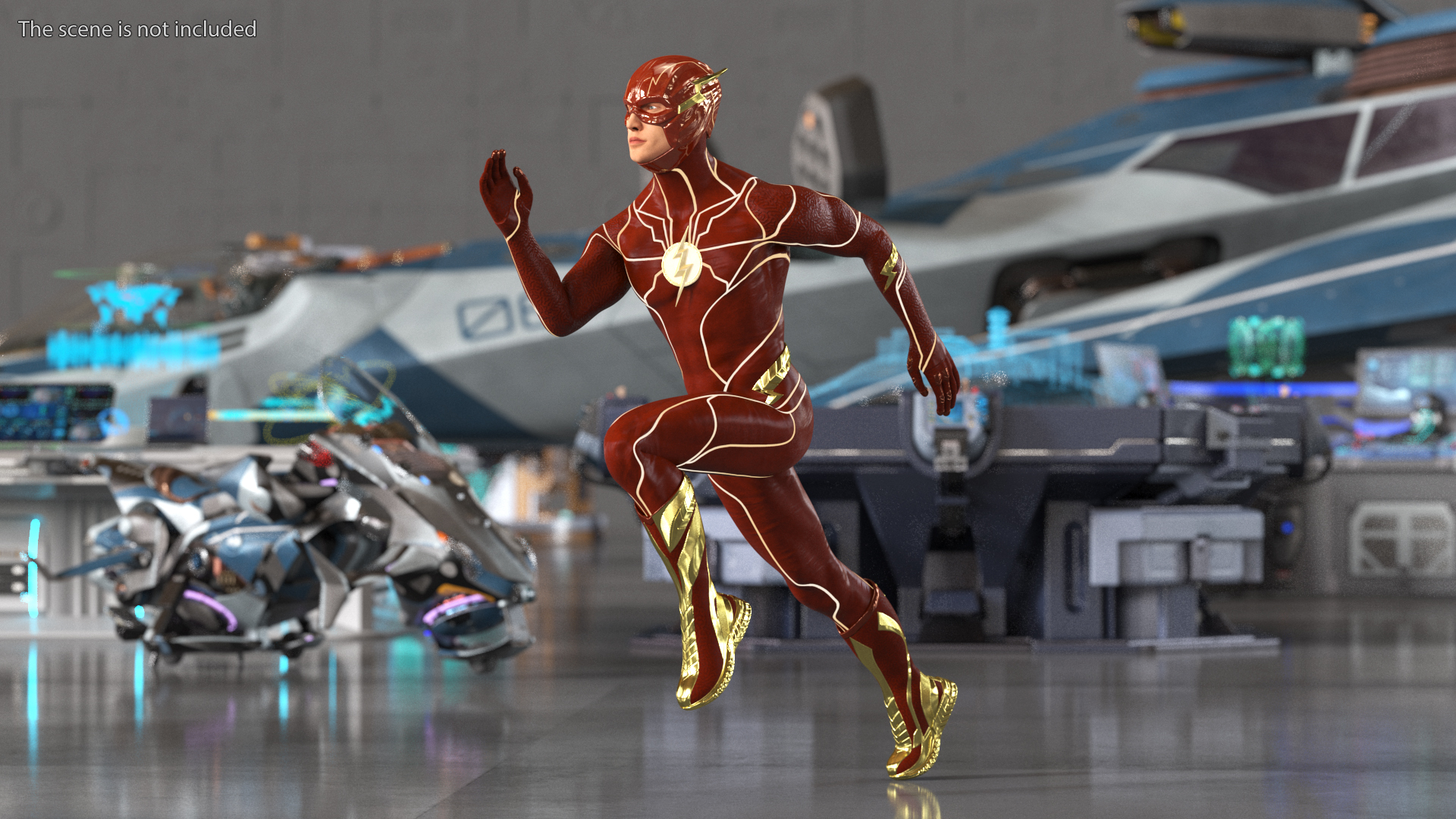 3D Flash Running Pose model
