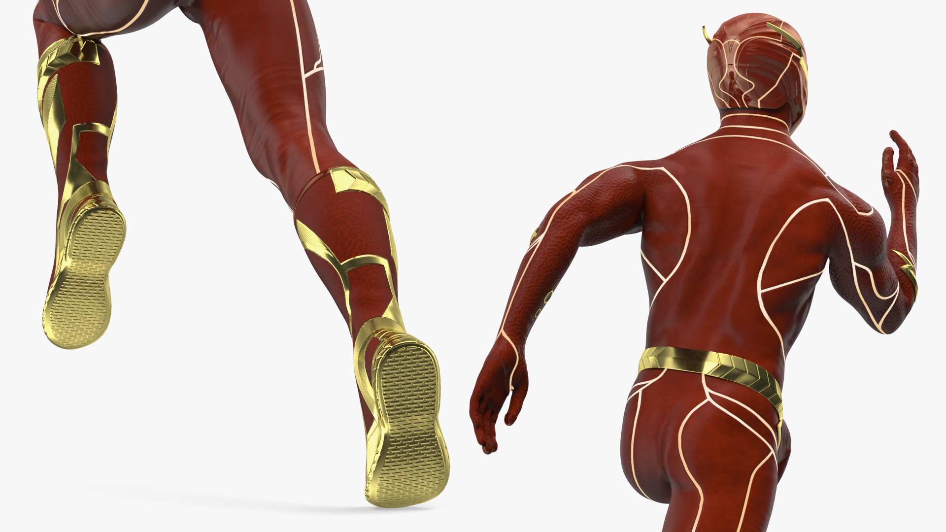 3D Flash Running Pose model