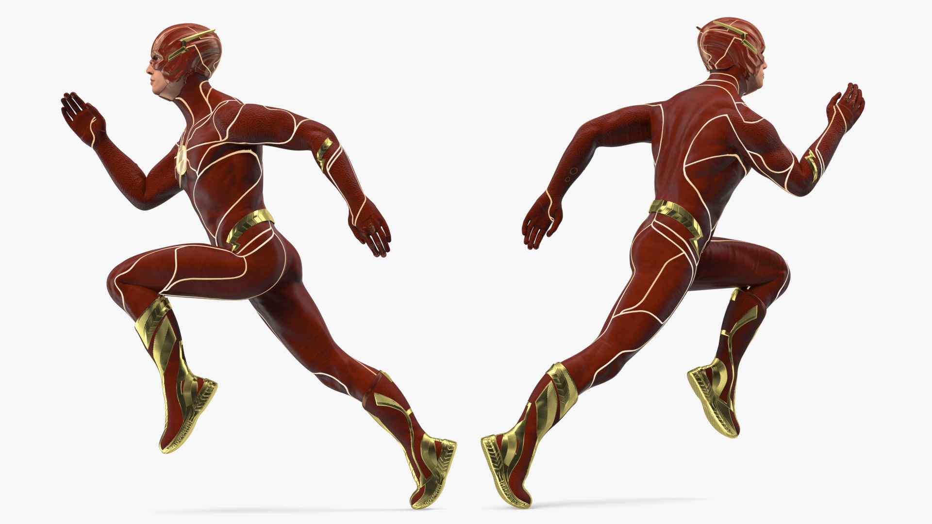 3D Flash Running Pose model