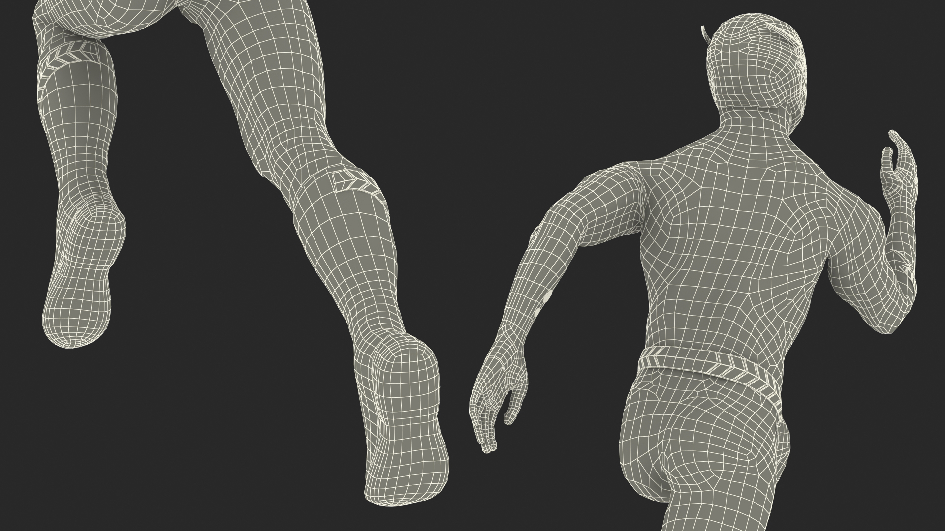 3D Flash Running Pose model
