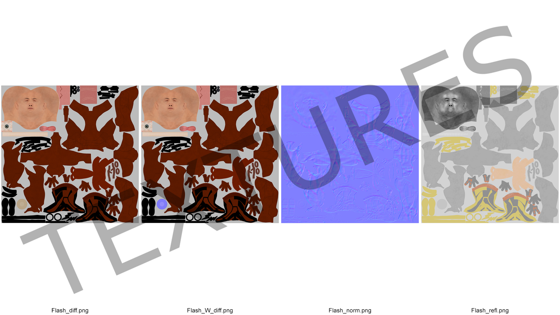 3D Flash Running Pose model