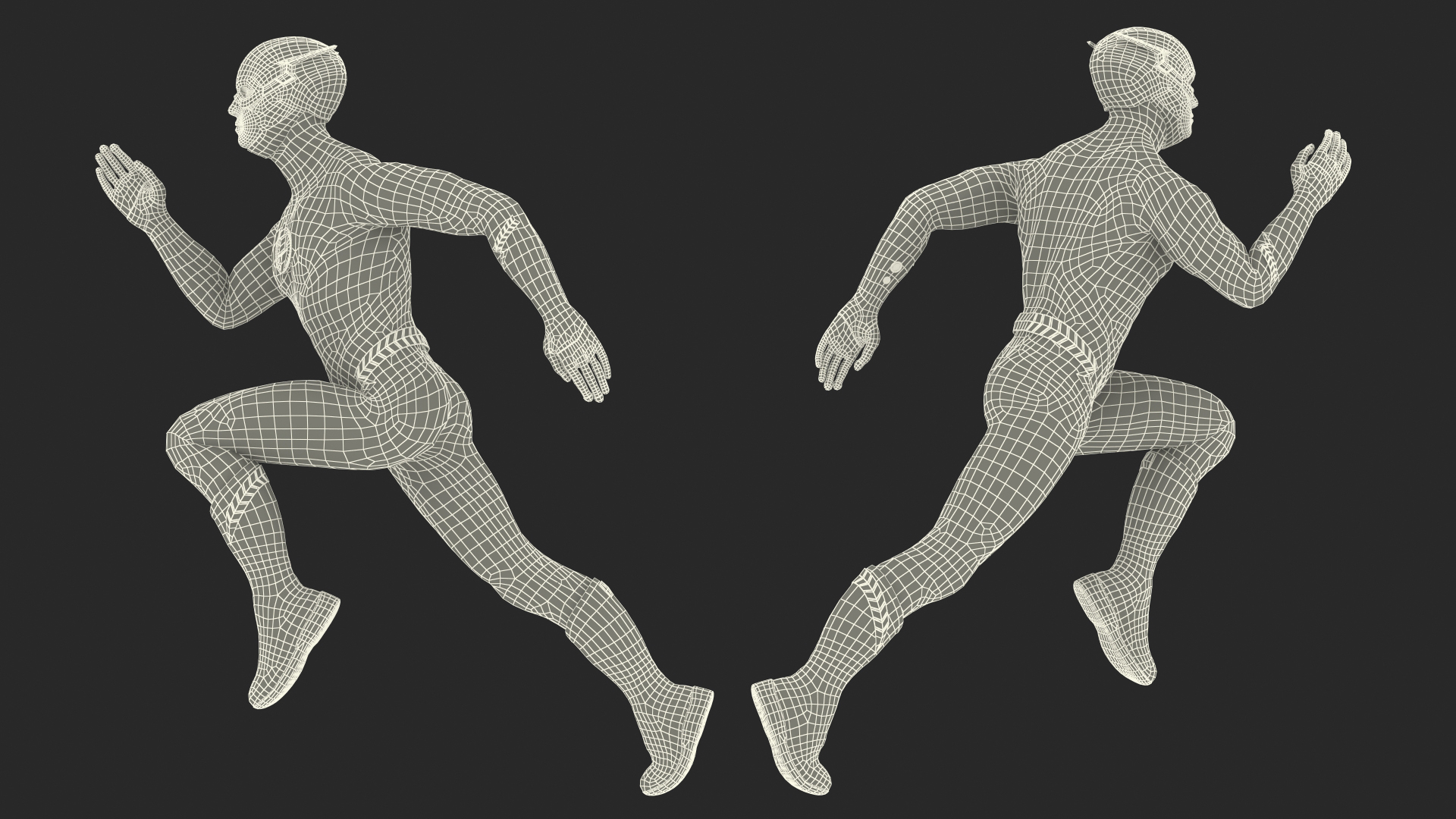 3D Flash Running Pose model