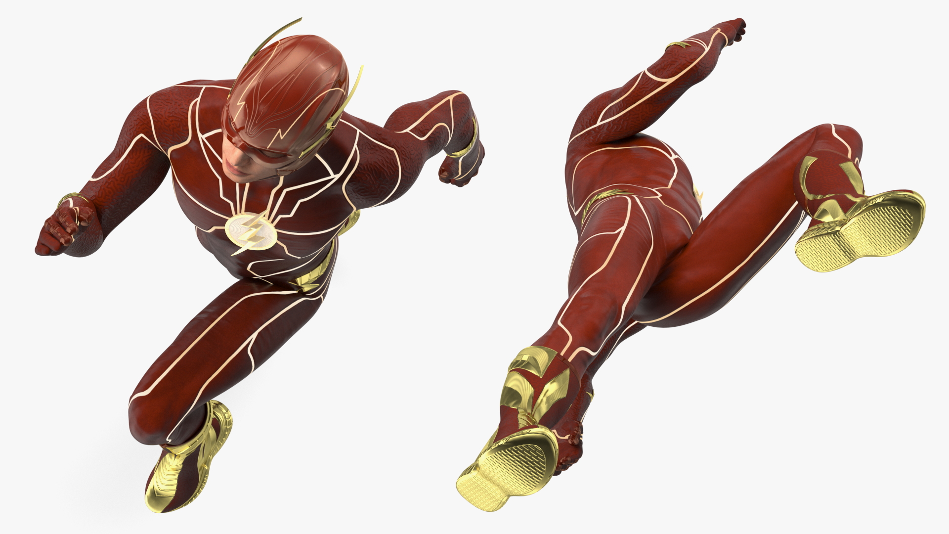 3D Flash Running Pose model